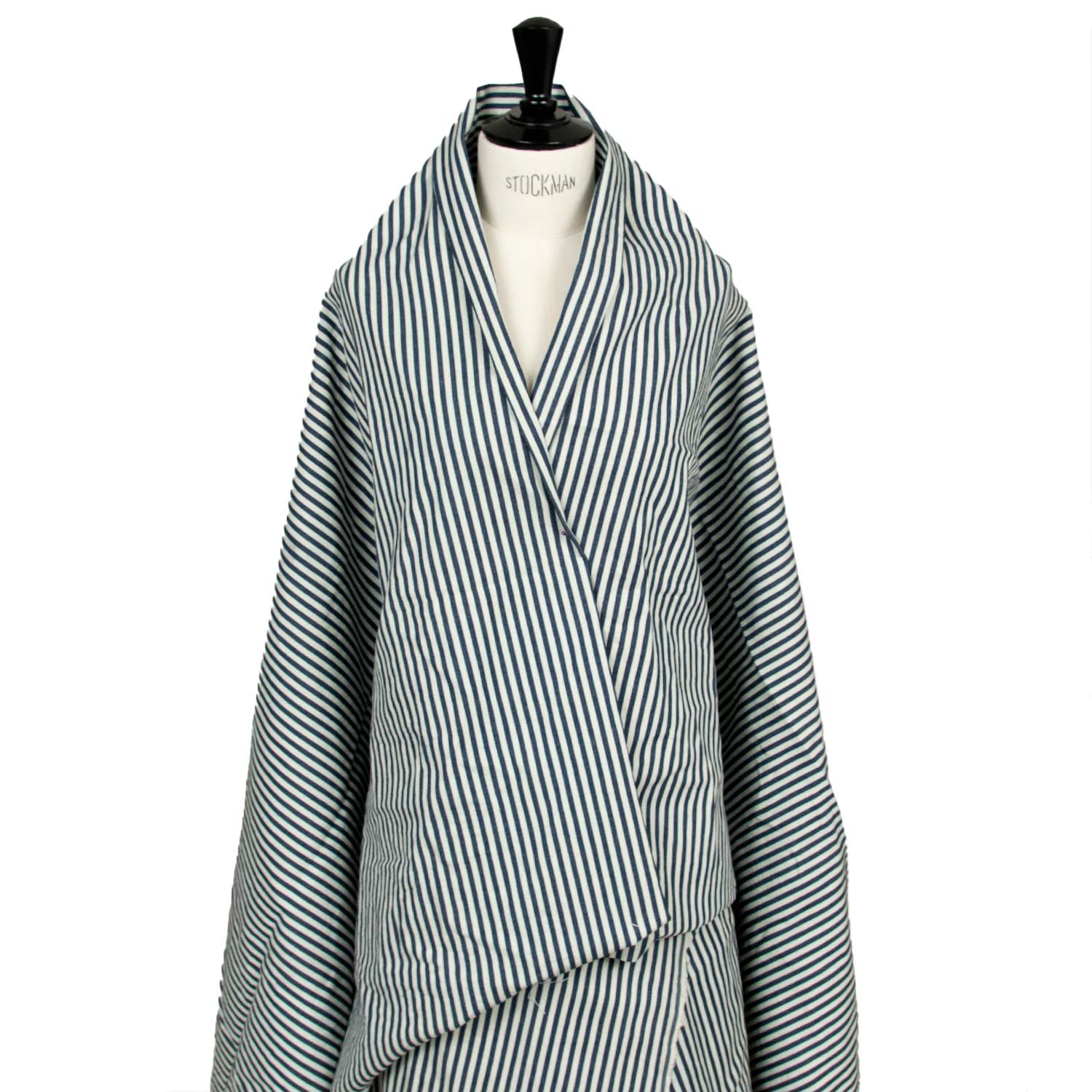 Striped Denim - Classic Blue and White