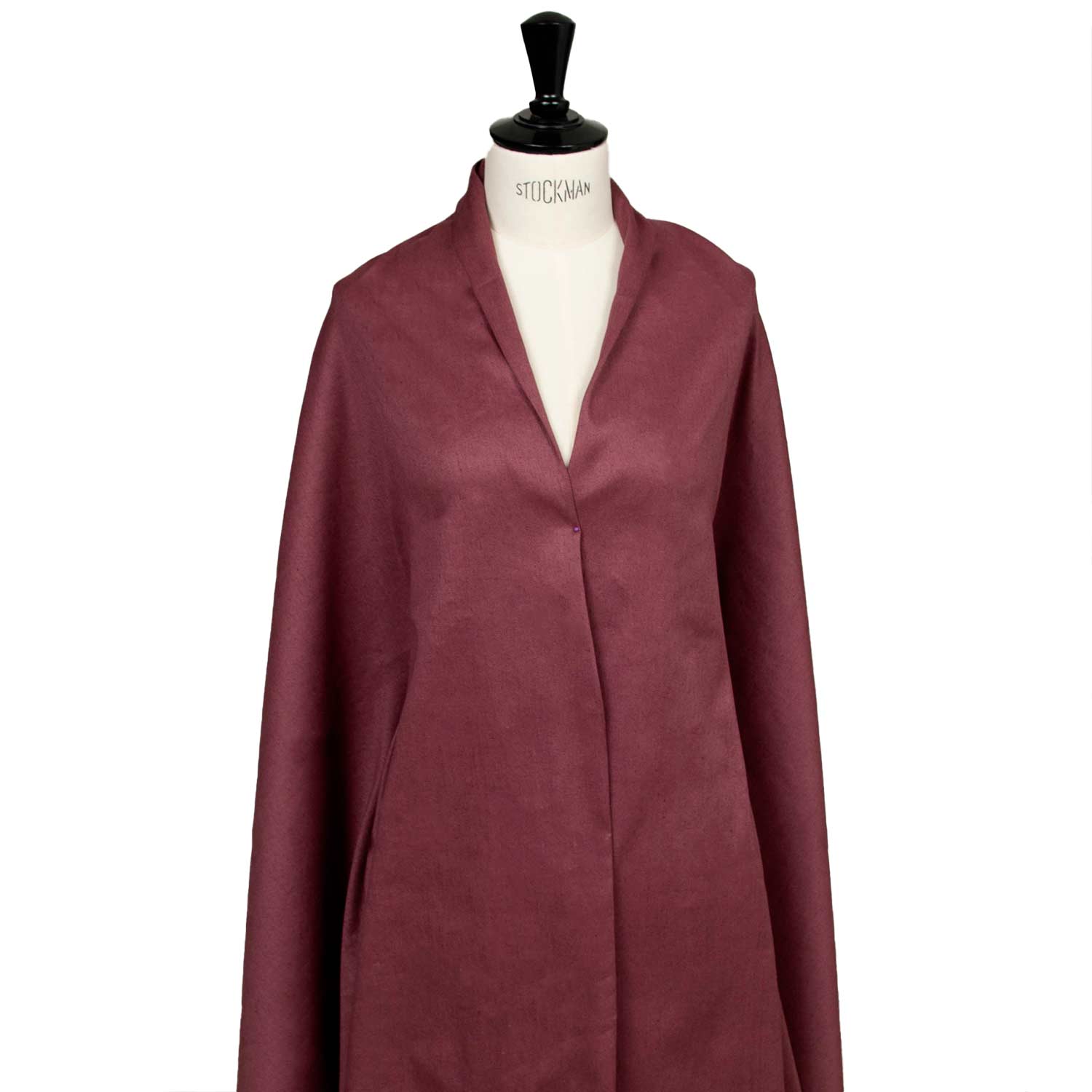 Tessuto naturale in lino, cotone ed elastane Made in Italy, perfetto per tailleur, gonne e capi sartoriali estivi, bordeaux