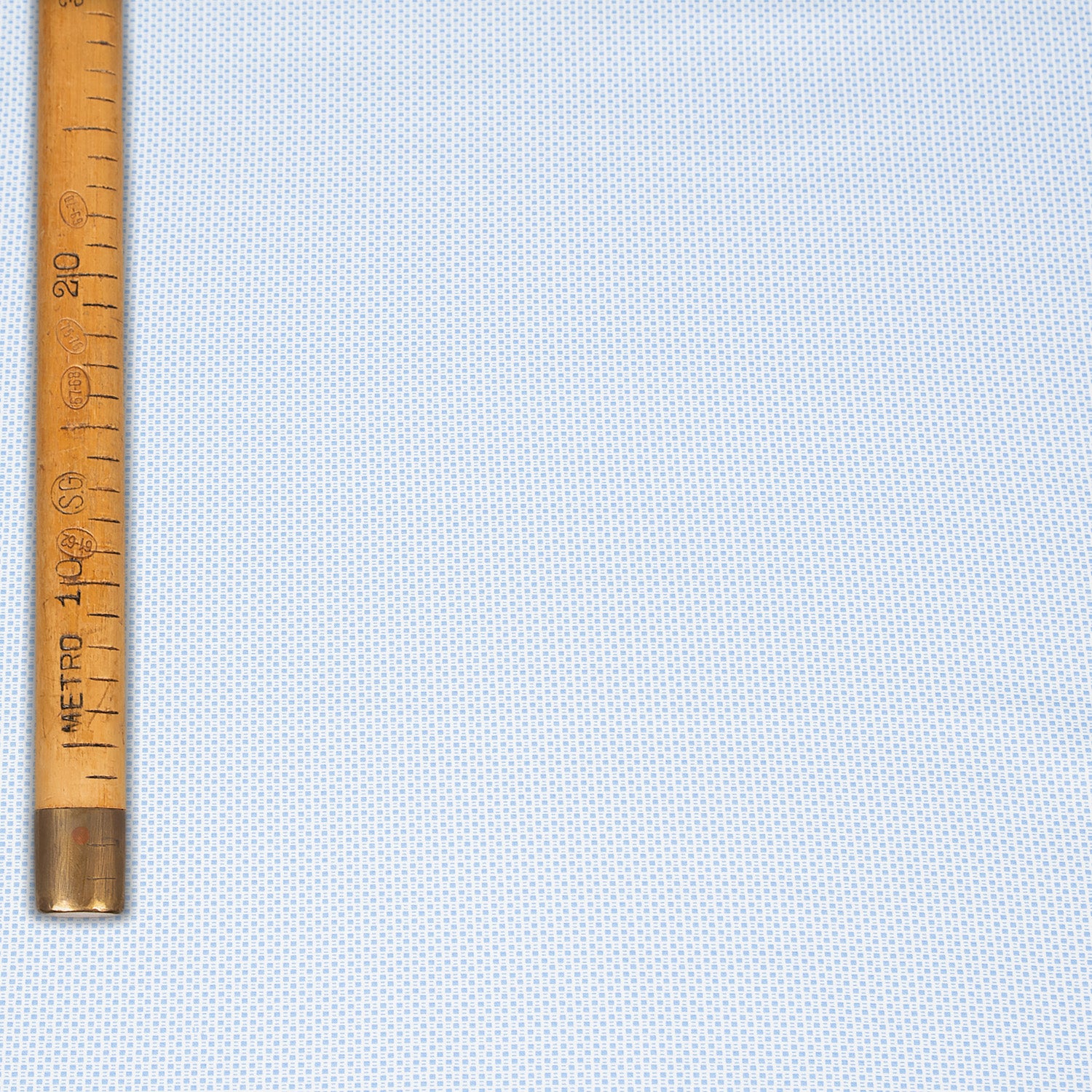 MicroPrint Cotton - Lilliput White / Light Blue