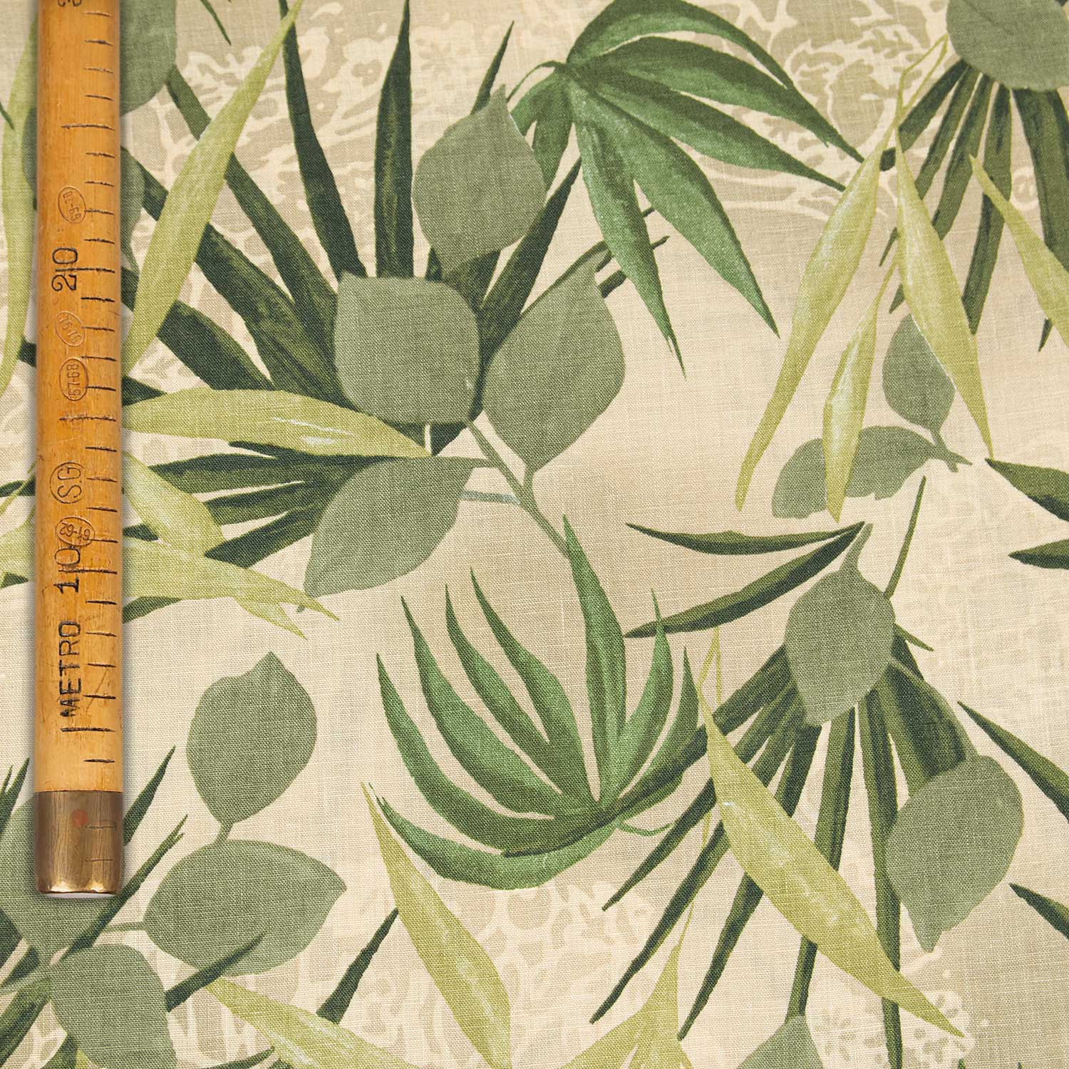 Mixed Linen Leaves - Tropic