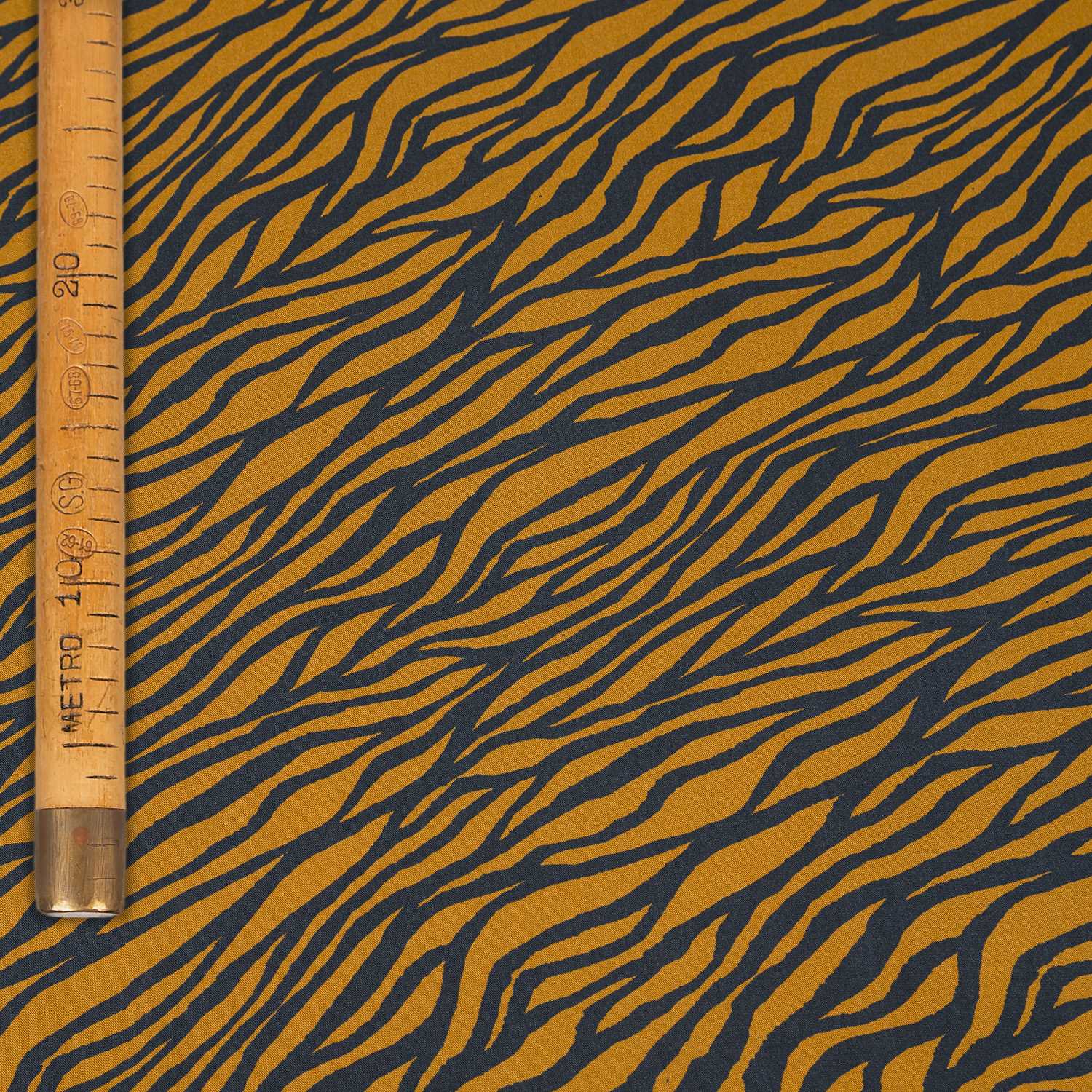 Animal Print Viscose - Orange Tiger