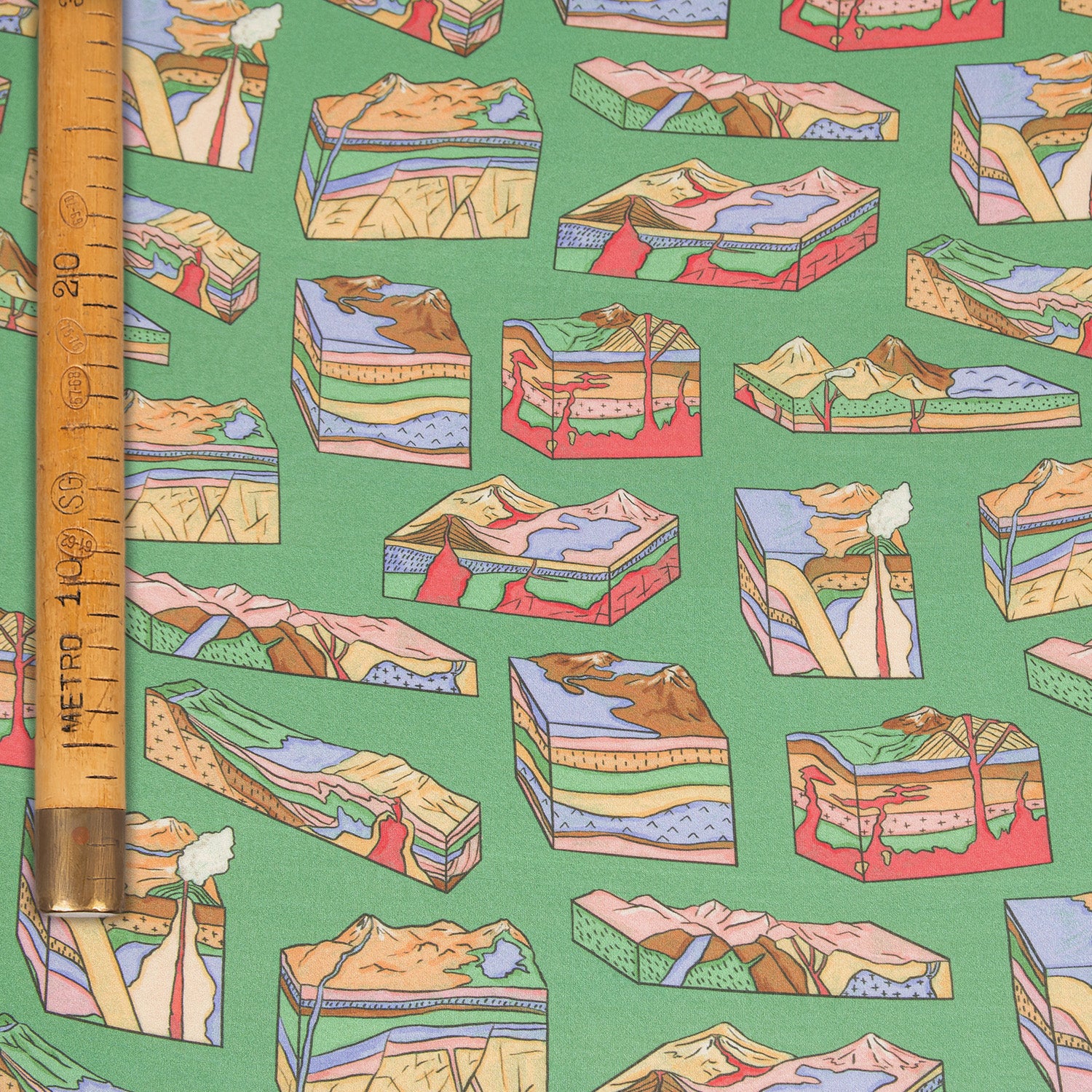 Georgette Viscosa Stampata - Geology