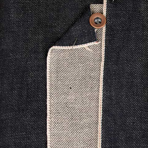 scampolo di tessuto in denim giapponese, 1 metro per 80 cm a sconto del 40%, colore blu scuro