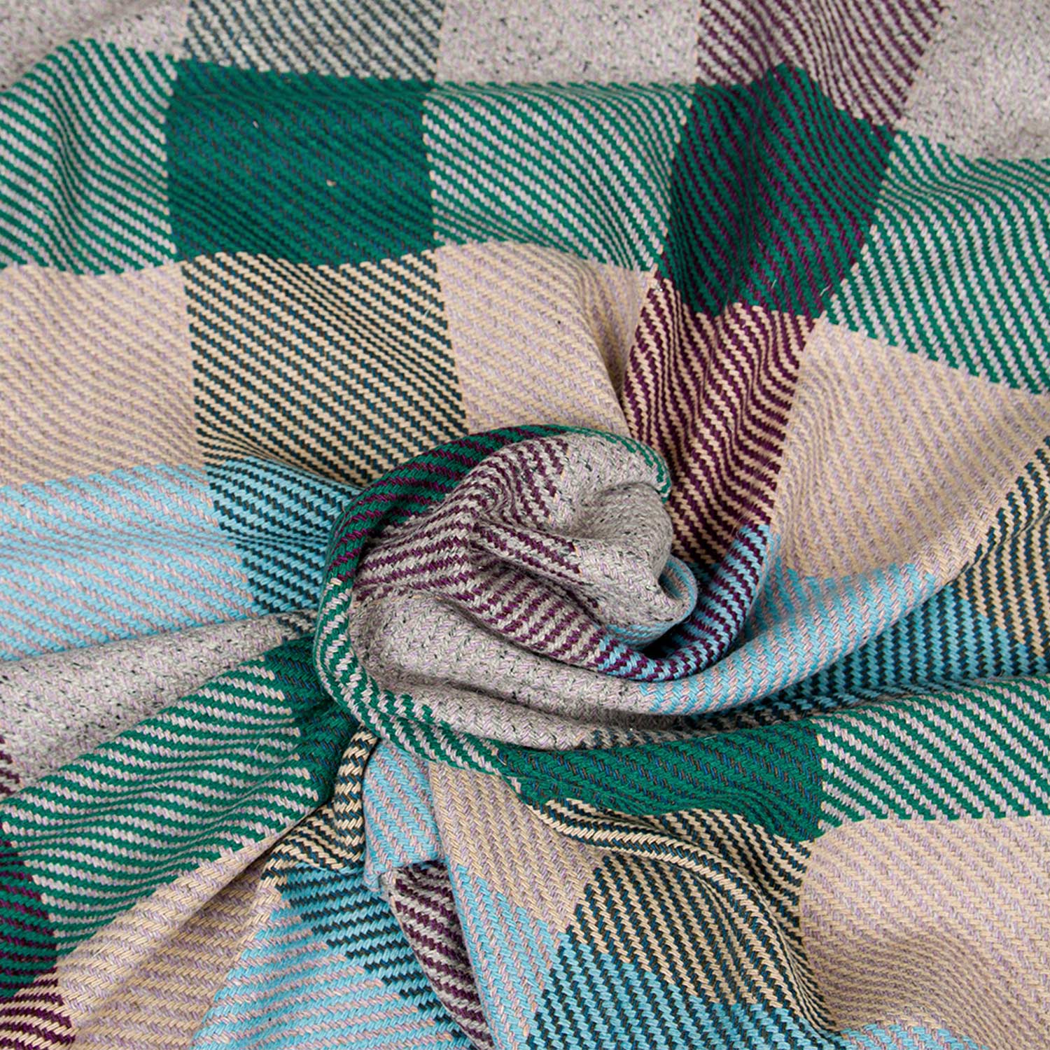 Checked Wool - Portobello