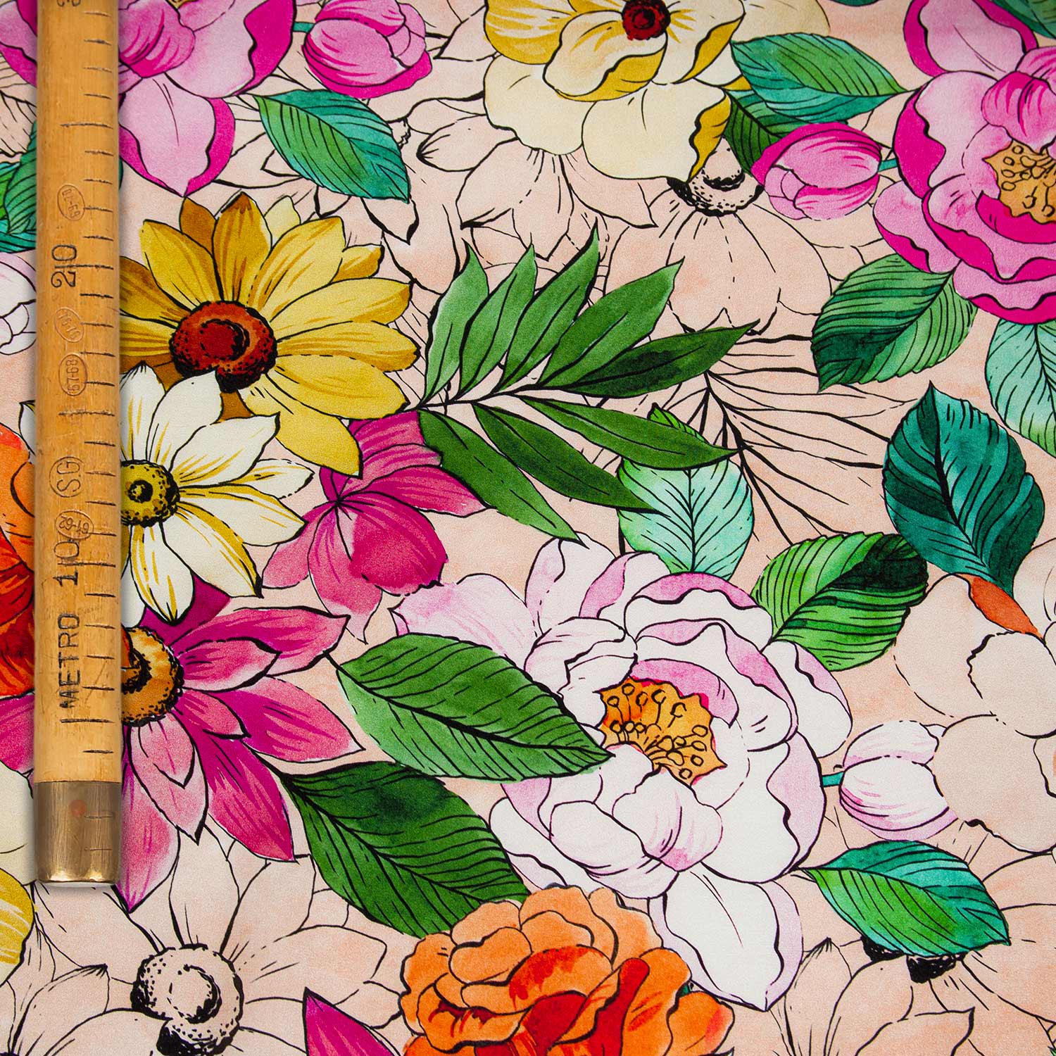 Printed Pure Silk Satin - Virgilio L