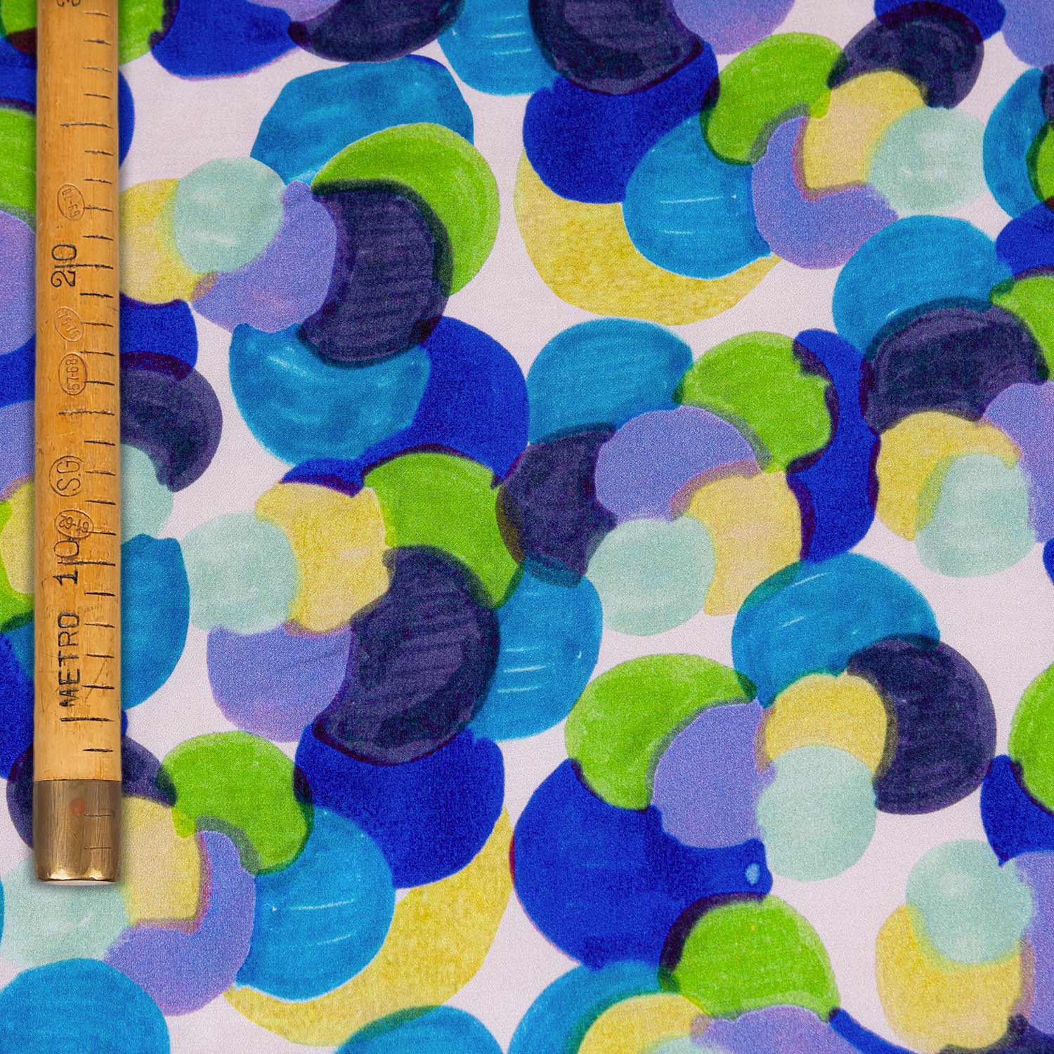 Printed Pure Silk Satin - Nouvelle Pixels