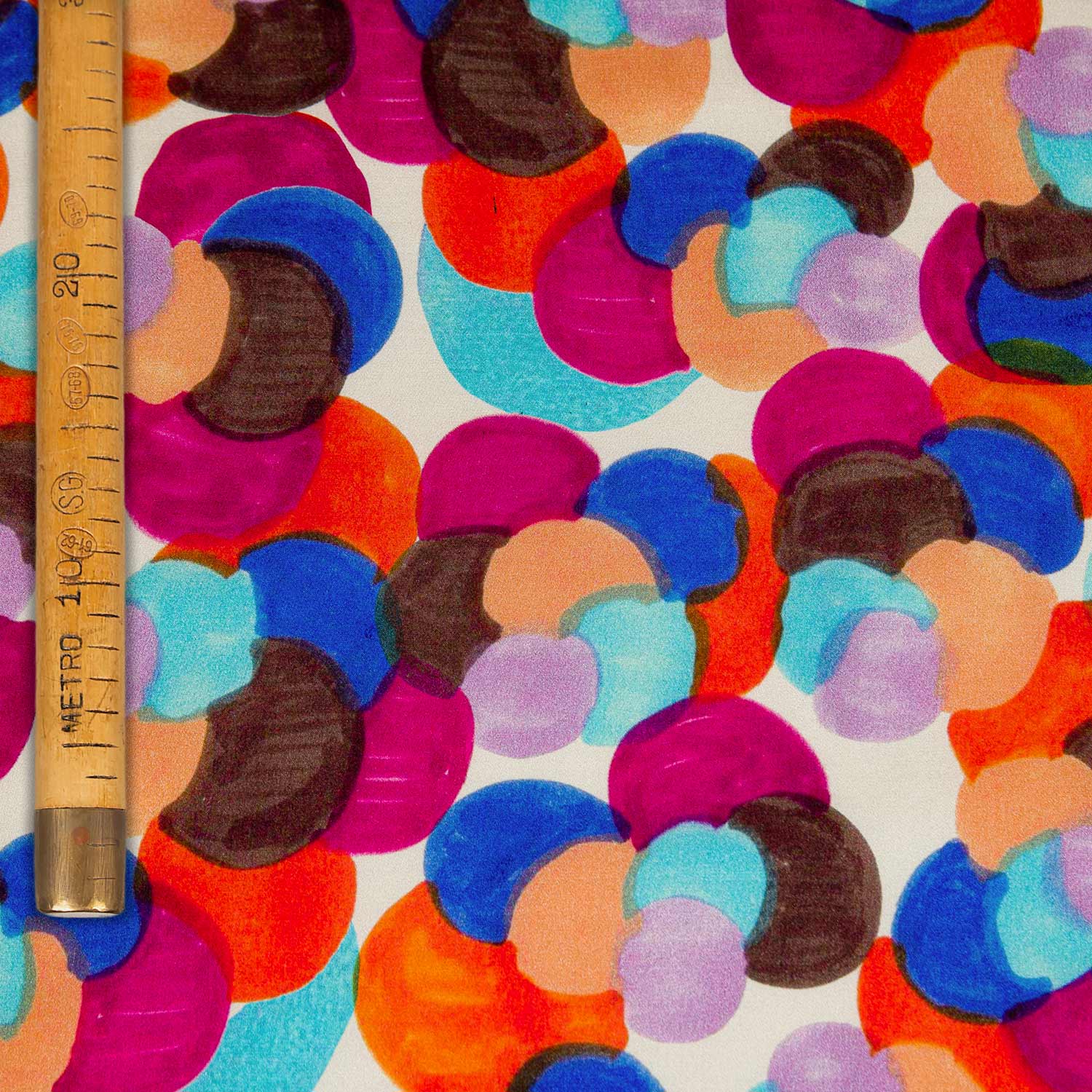 Printed Pure Silk Satin - Nouvelle Pixels