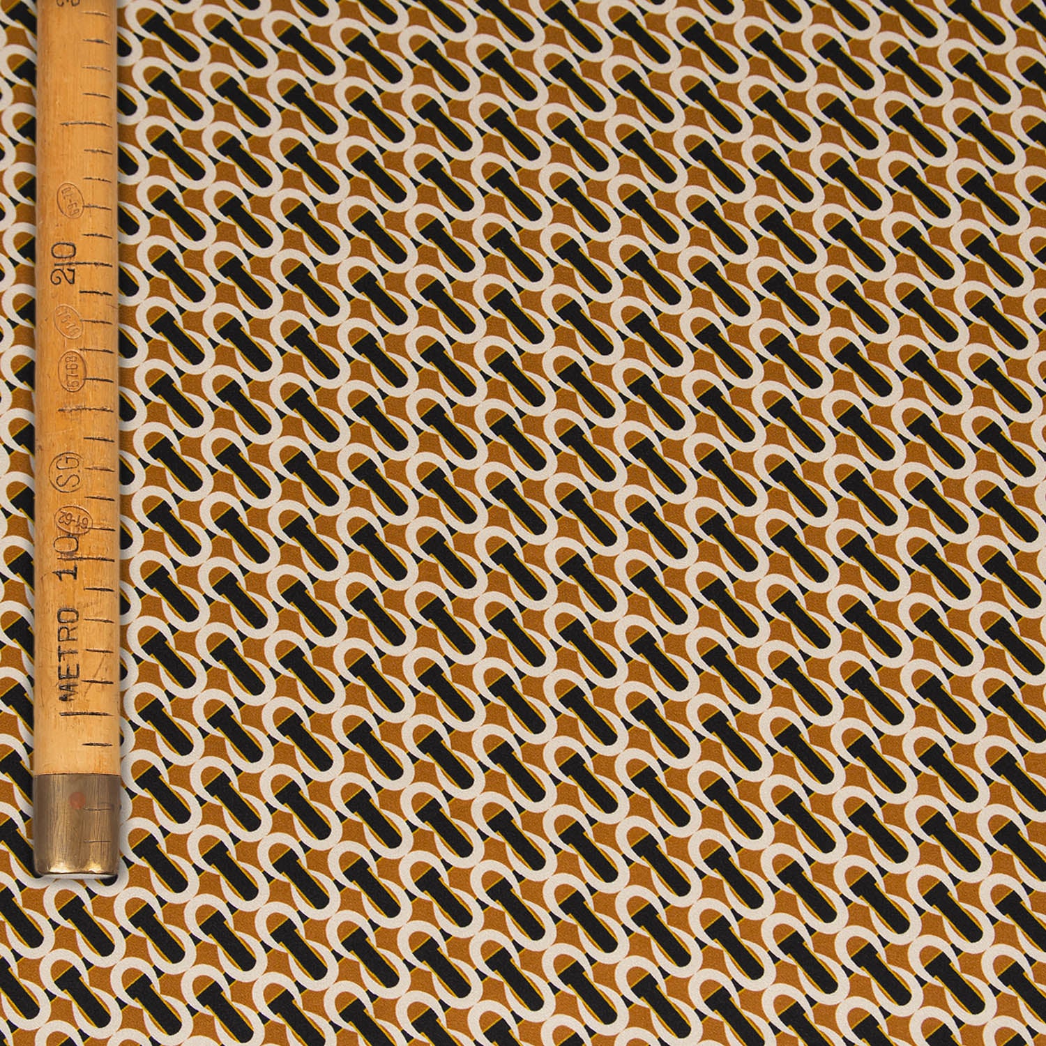 Printed Silk Satin - Optical