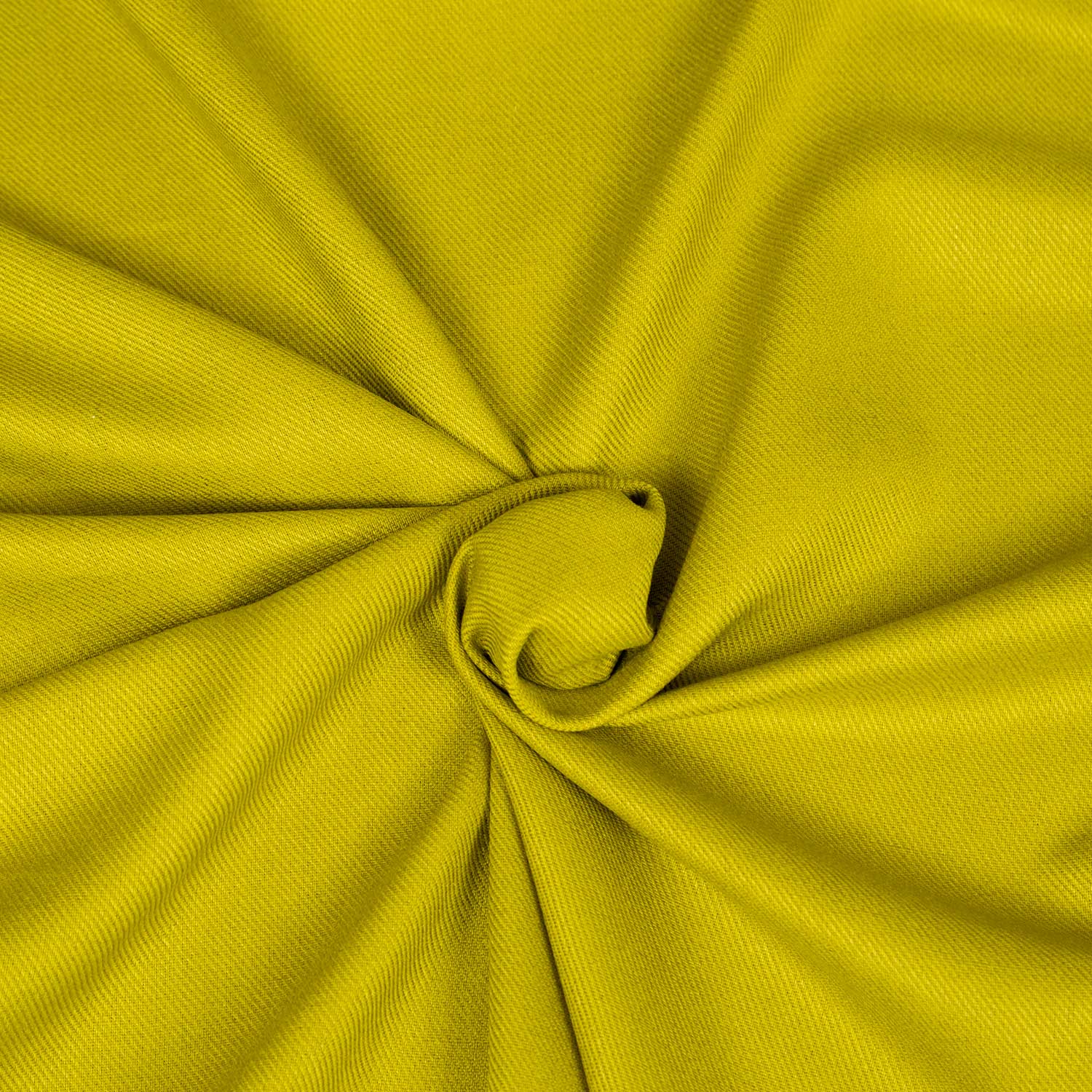Tessuto twill misto lino e viscosa tinta unita, trama diagonale morbida e fluida, adatto per pantaloni e vestiti – colore verde acido