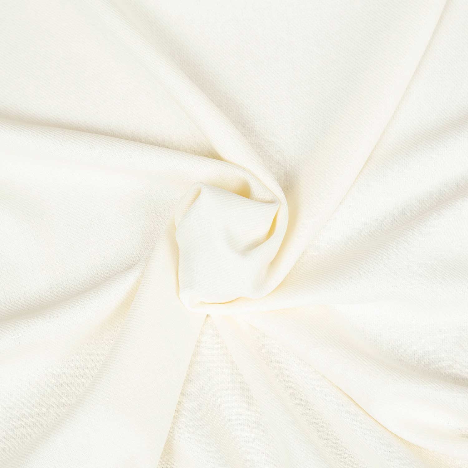 Tessuto twill misto lino 70% viscosa 30% dalla mano fresca e naturale, ideale per abiti e giacche leggere – colore bianco
