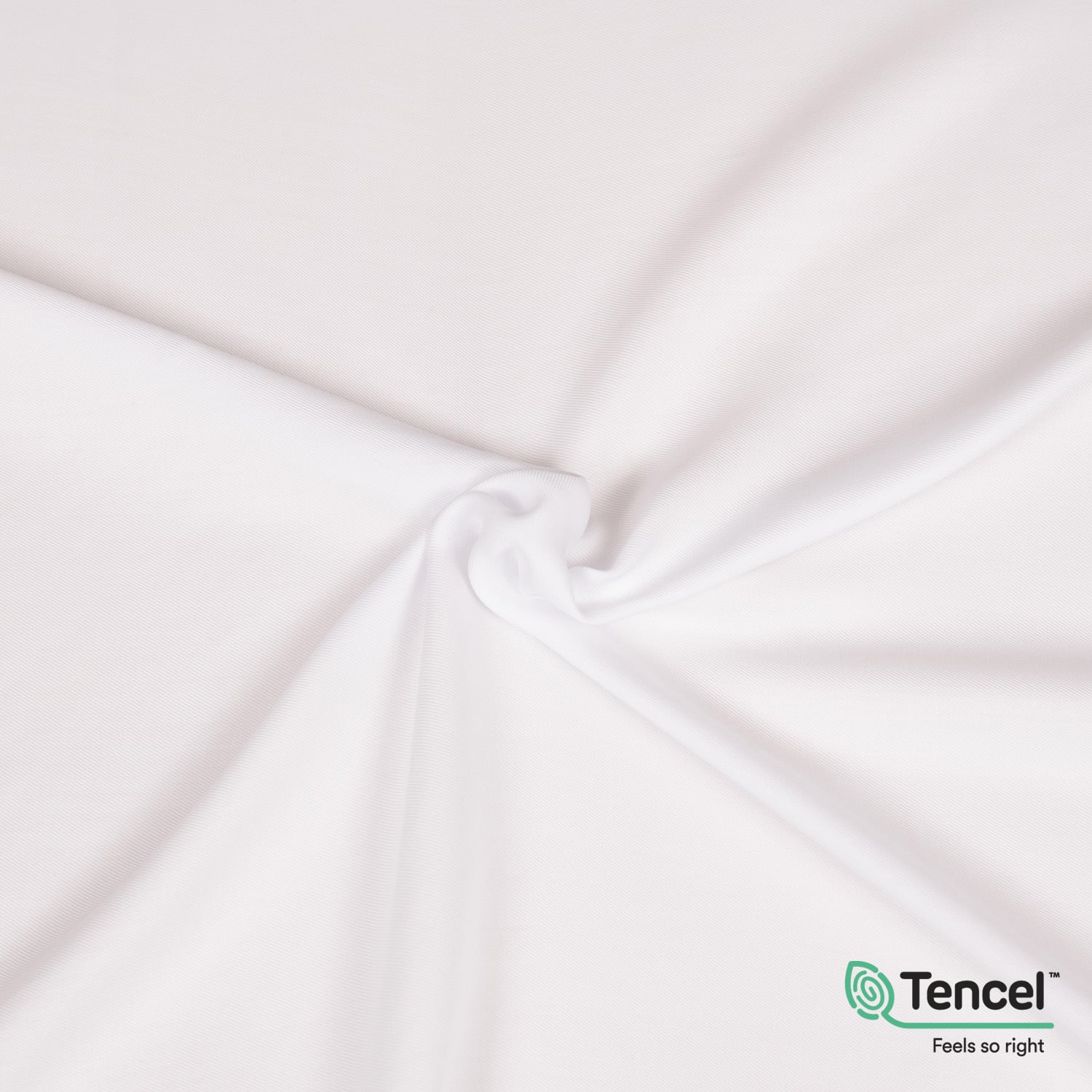 Tessuto twill in Tencel™ morbido e sostenibile, con drappeggio fluido, fibra ecologica dall’eucalipto, ideale per gonne, camicie, vestiti, pantaloni, completi. Color bianco