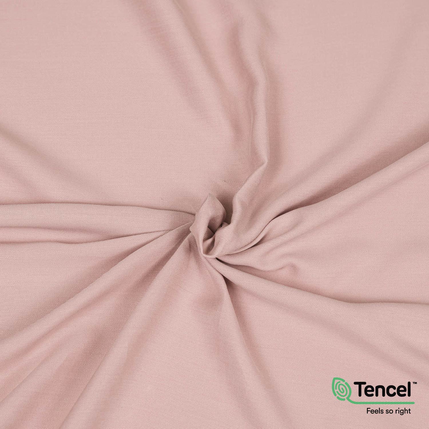Tessuto twill in Tencel™ morbido e sostenibile, con drappeggio fluido, fibra ecologica dall’eucalipto, ideale per gonne, camicie, vestiti, pantaloni, completi. Color rosa polvere