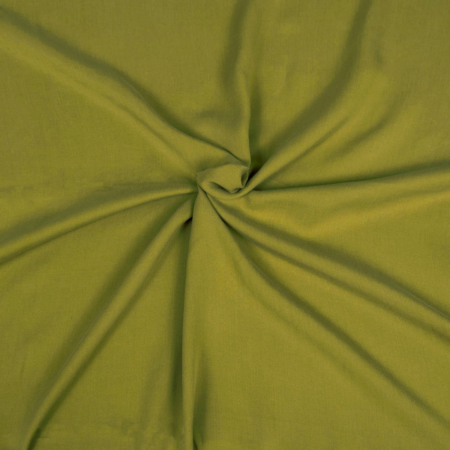 Tessuto twill in Tencel™ morbido e sostenibile, con drappeggio fluido, fibra ecologica dall’eucalipto, ideale per gonne, verde mela