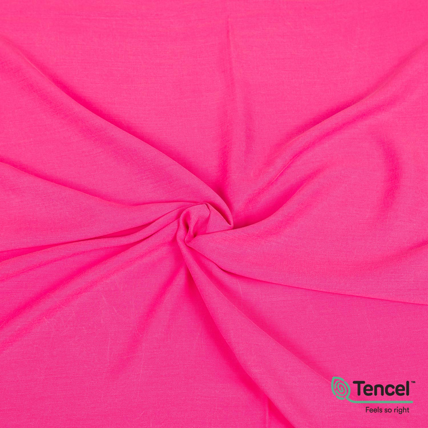 Tessuto twill in Tencel™ morbido e sostenibile, con drappeggio fluido, fibra ecologica dall’eucalipto, ideale per gonne, camicie, vestiti, pantaloni, completi. Color fucsia