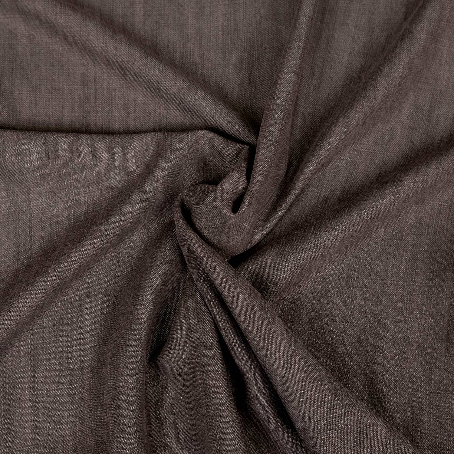 Tessuto 100% Tencel marrone testa di moro al metro dalla caduta fluida ed elegante.
