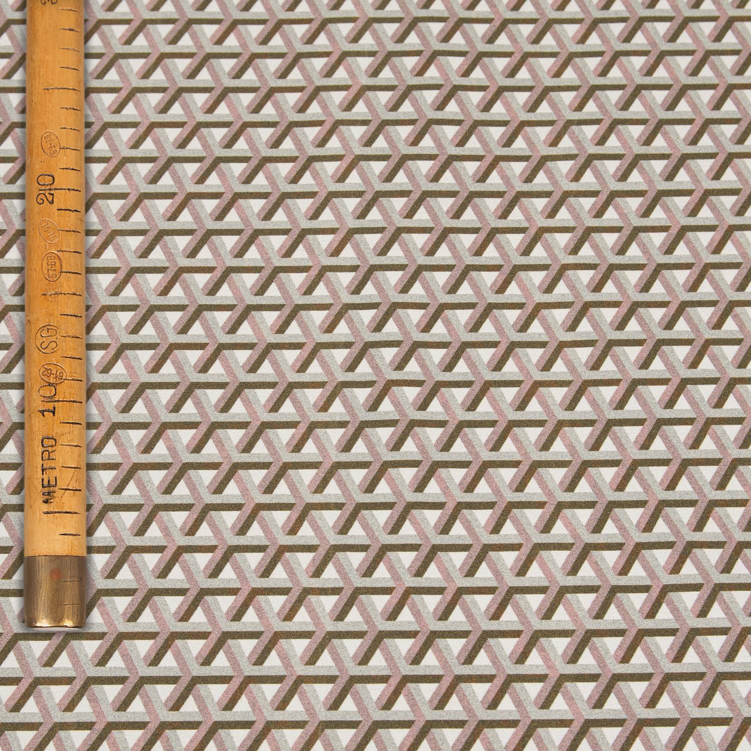 Stretch Printed Cotton Satin - Art Deco