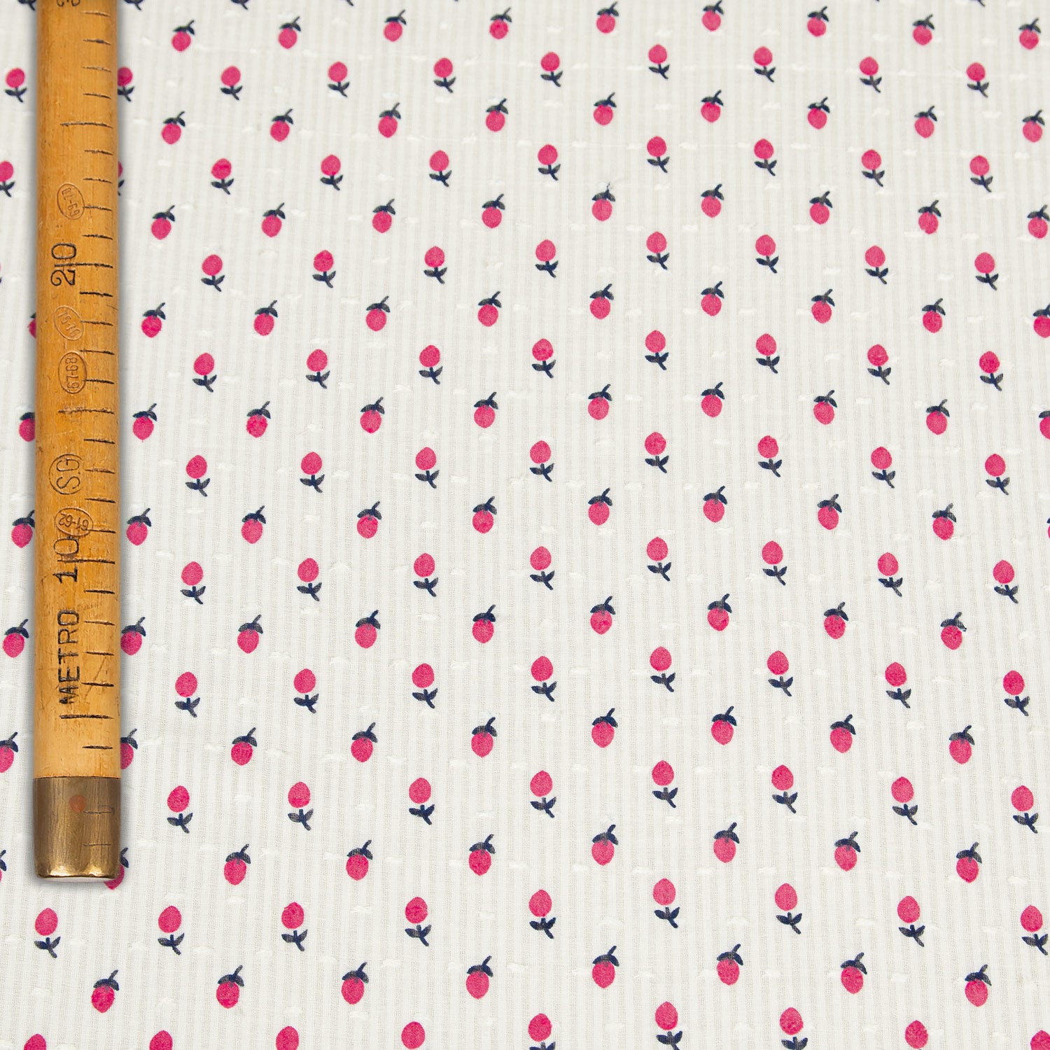 Cotone Plumetis - Lamponi