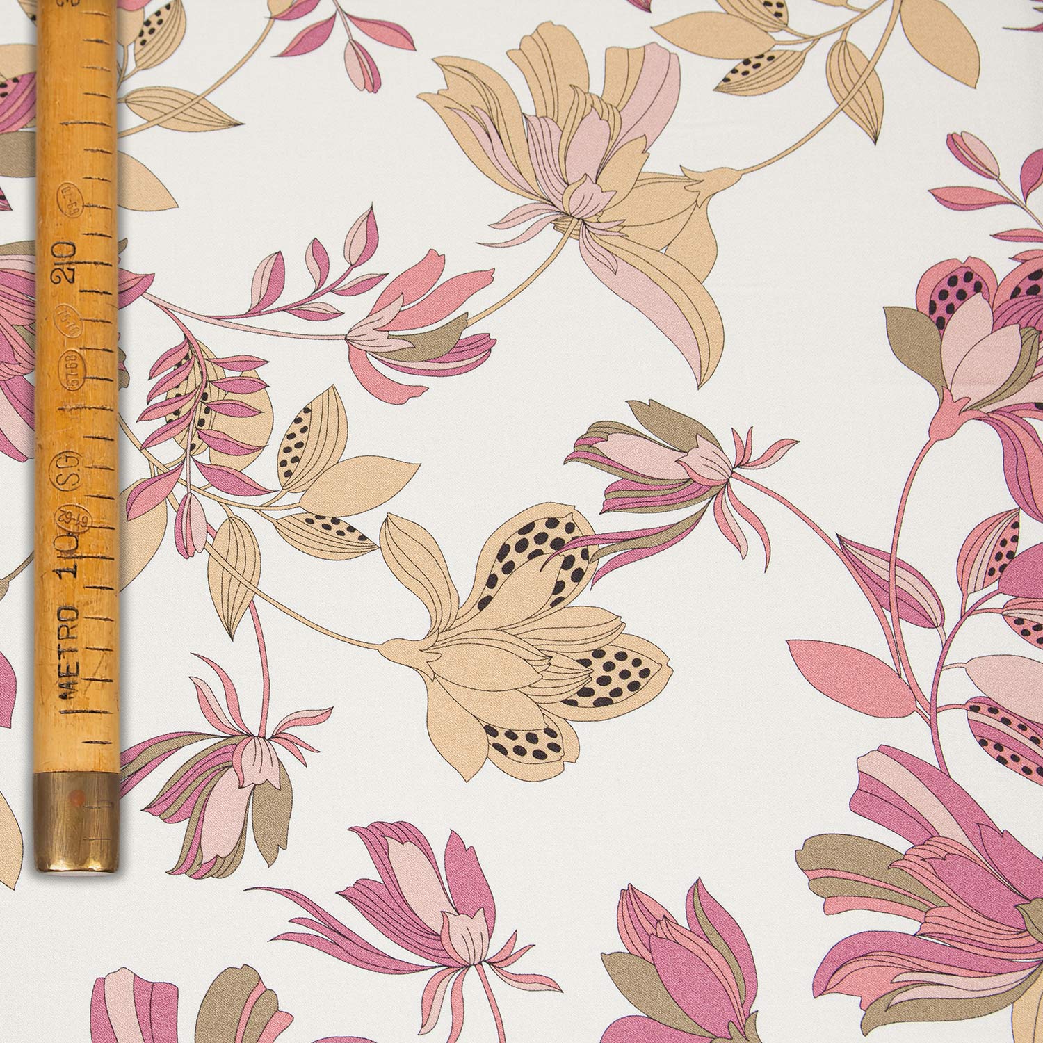 Printed Viscose Crêpe - Campo de' Fiori