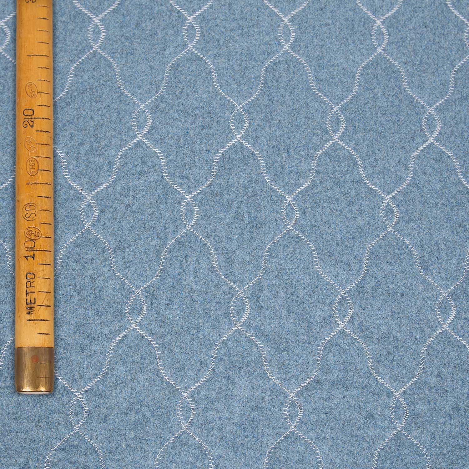 Embroidered Wool Cloth - Medusa