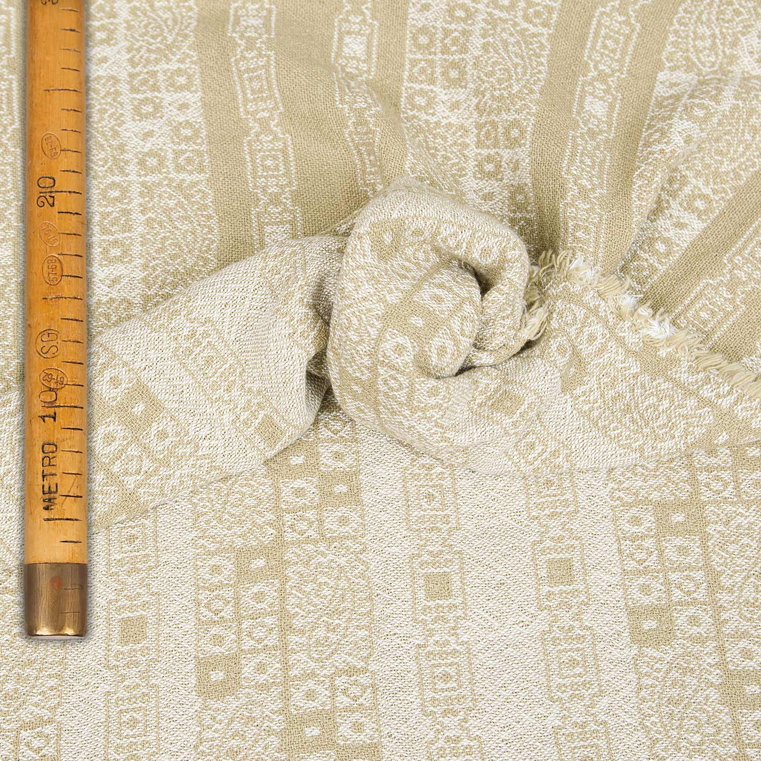 Cashmere and Linen Blend Design - Boteh Riga