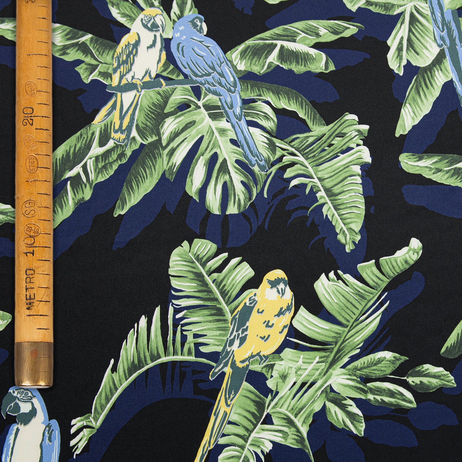 Silk Crêpe de Chine - Parrots