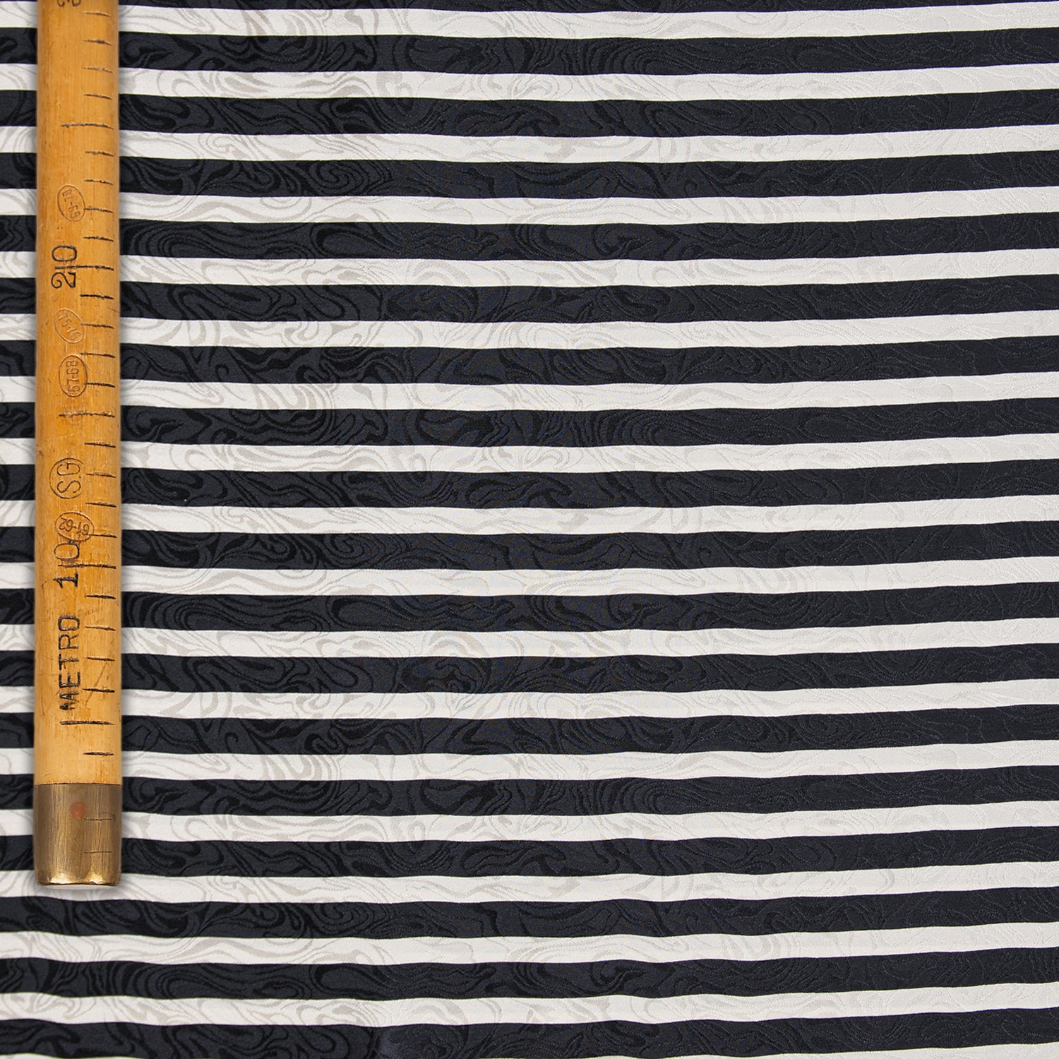 Silk Crêpe de Chine Jacquard - Awning