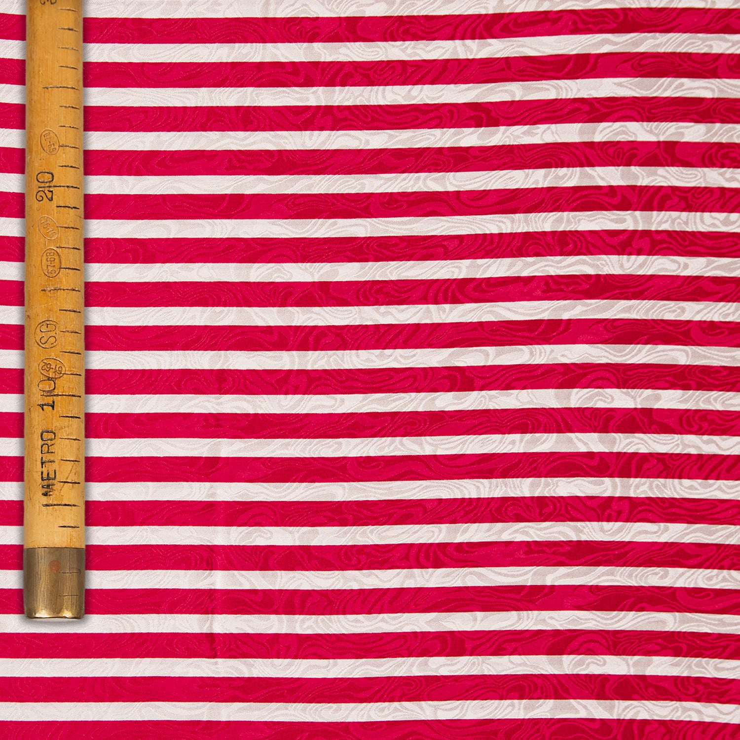 Silk Crêpe de Chine Jacquard - Awning