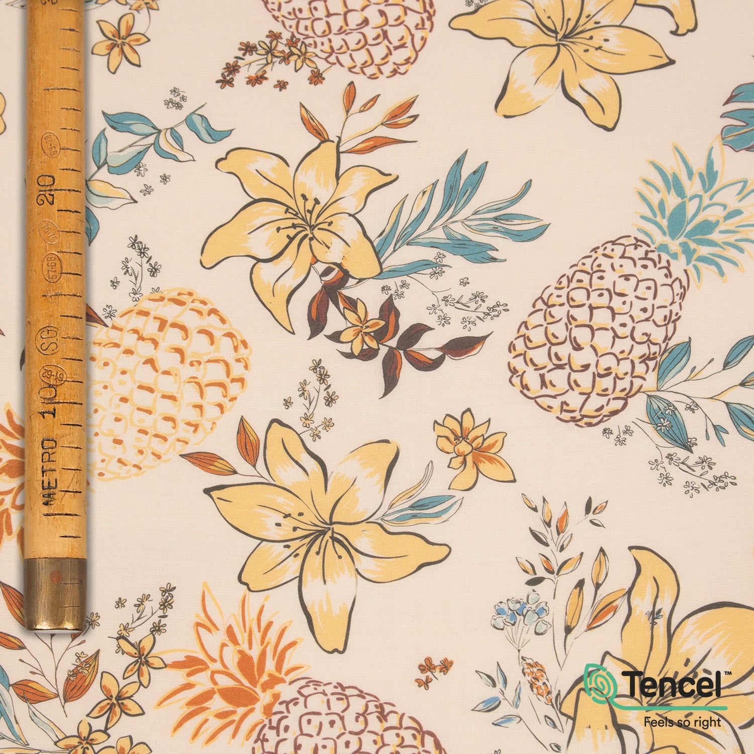 Tencel Lyocell Tropical Flowers - Bahia