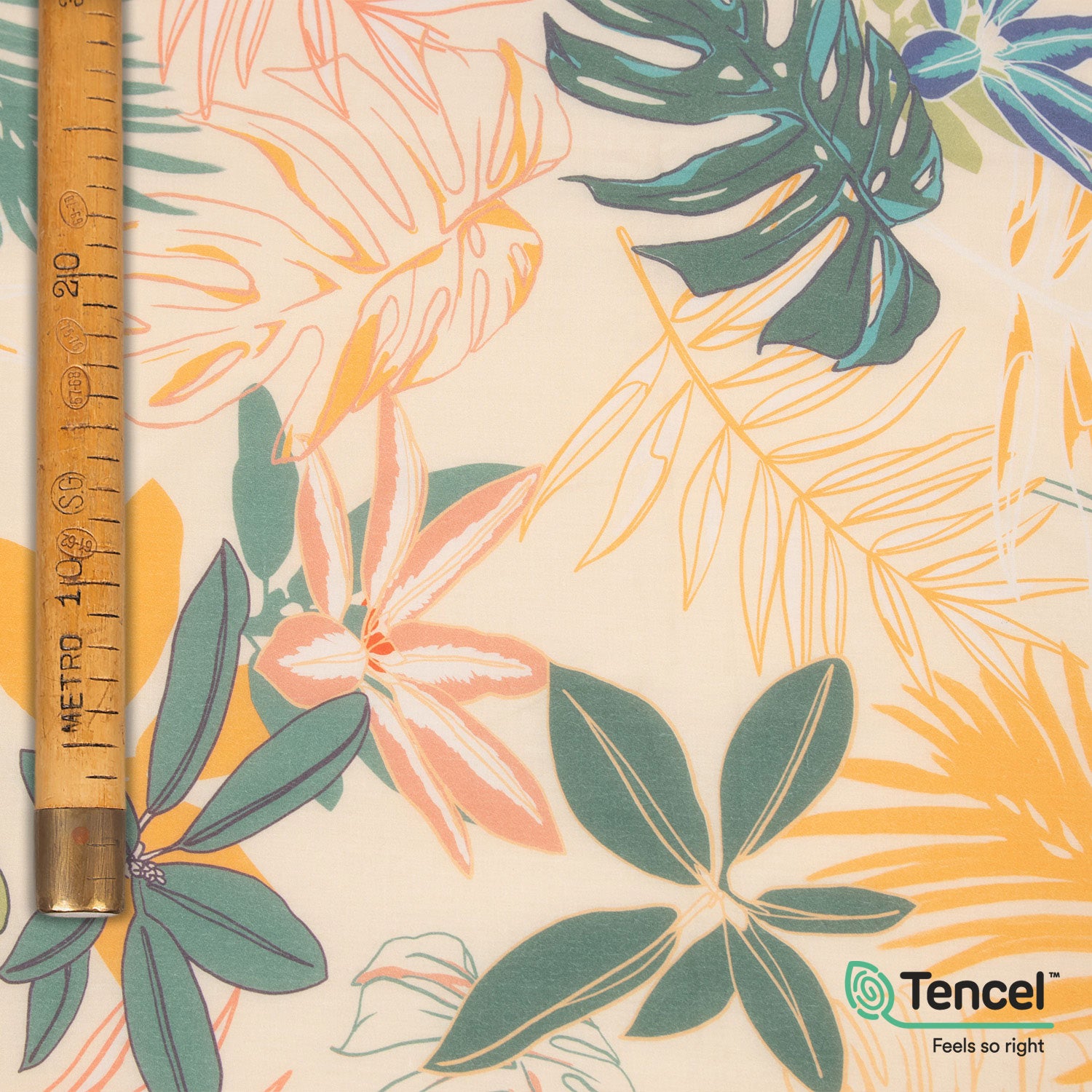 Tencel Lyocell Tropical Flowers - Copacabana