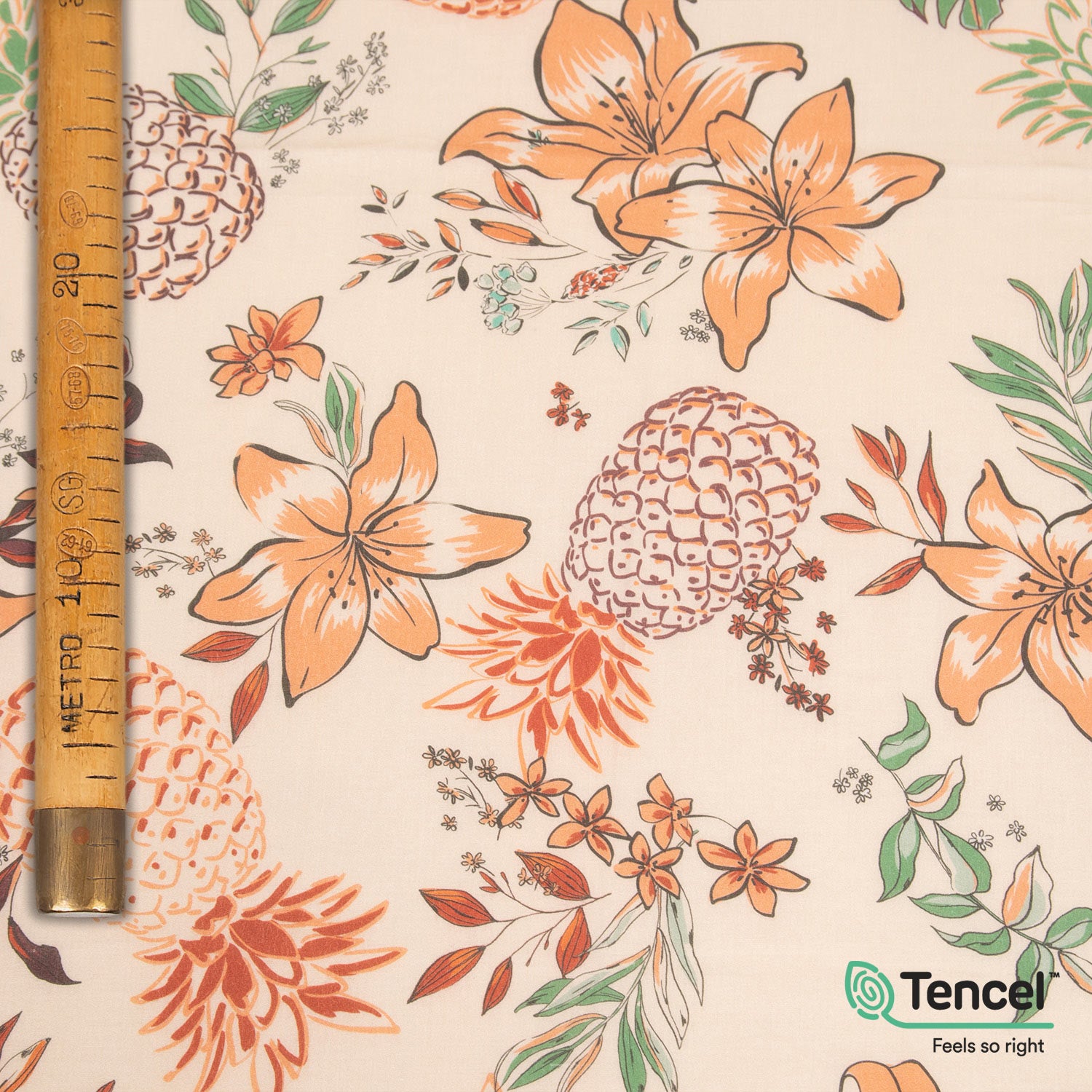 Tencel Lyocell Tropical Flowers Bahia