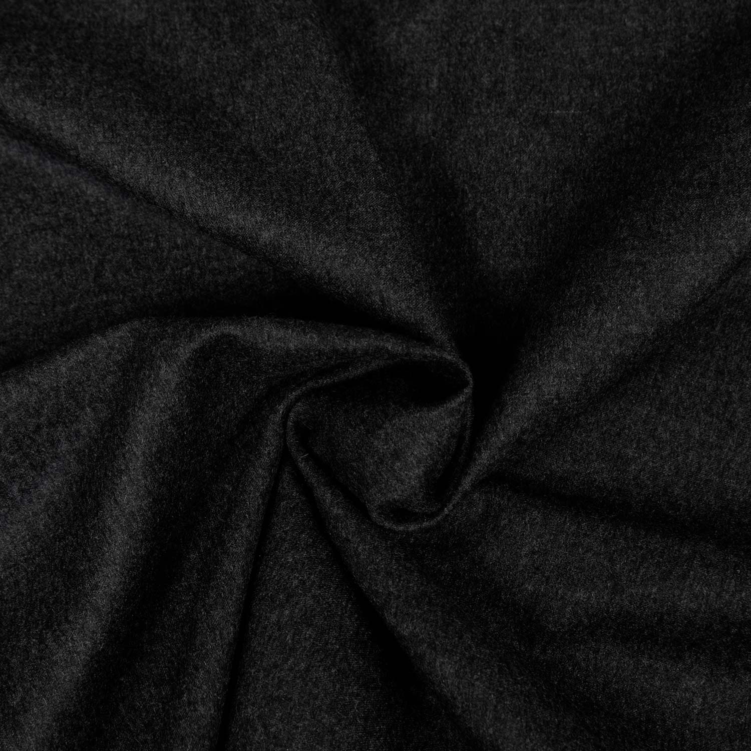 essuto in cashmere 100% colore antracite, morbido e caldo, pezzo unico con grammatura 500 g/mt, ideale per cappotti e capi sartoriali invernali eleganti.