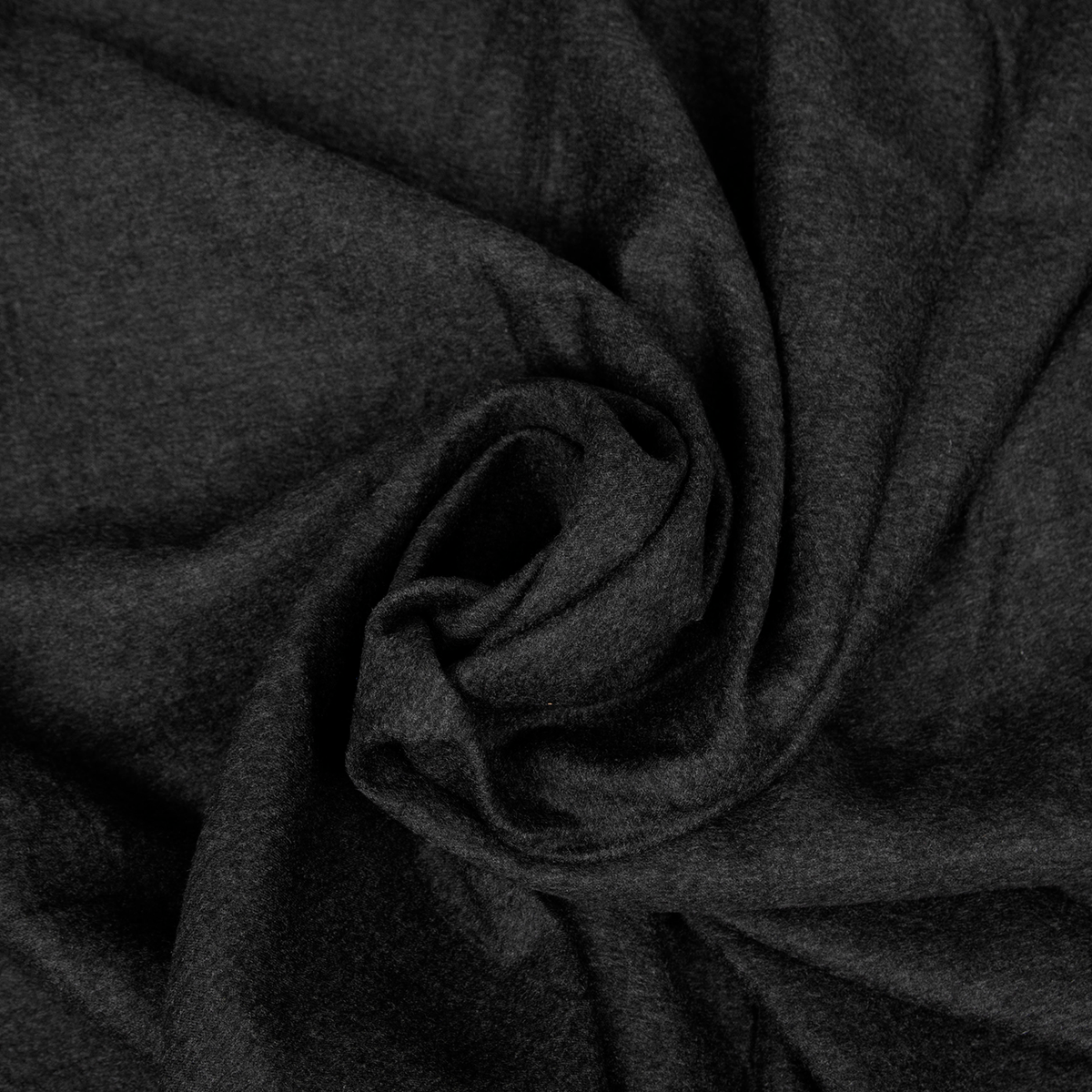 Tessuto 100% cashmere grigio antracite, morbido e raffinato, disponibile in un taglio unico da 1,50 metri, ideale per cappotti e capi sartoriali.