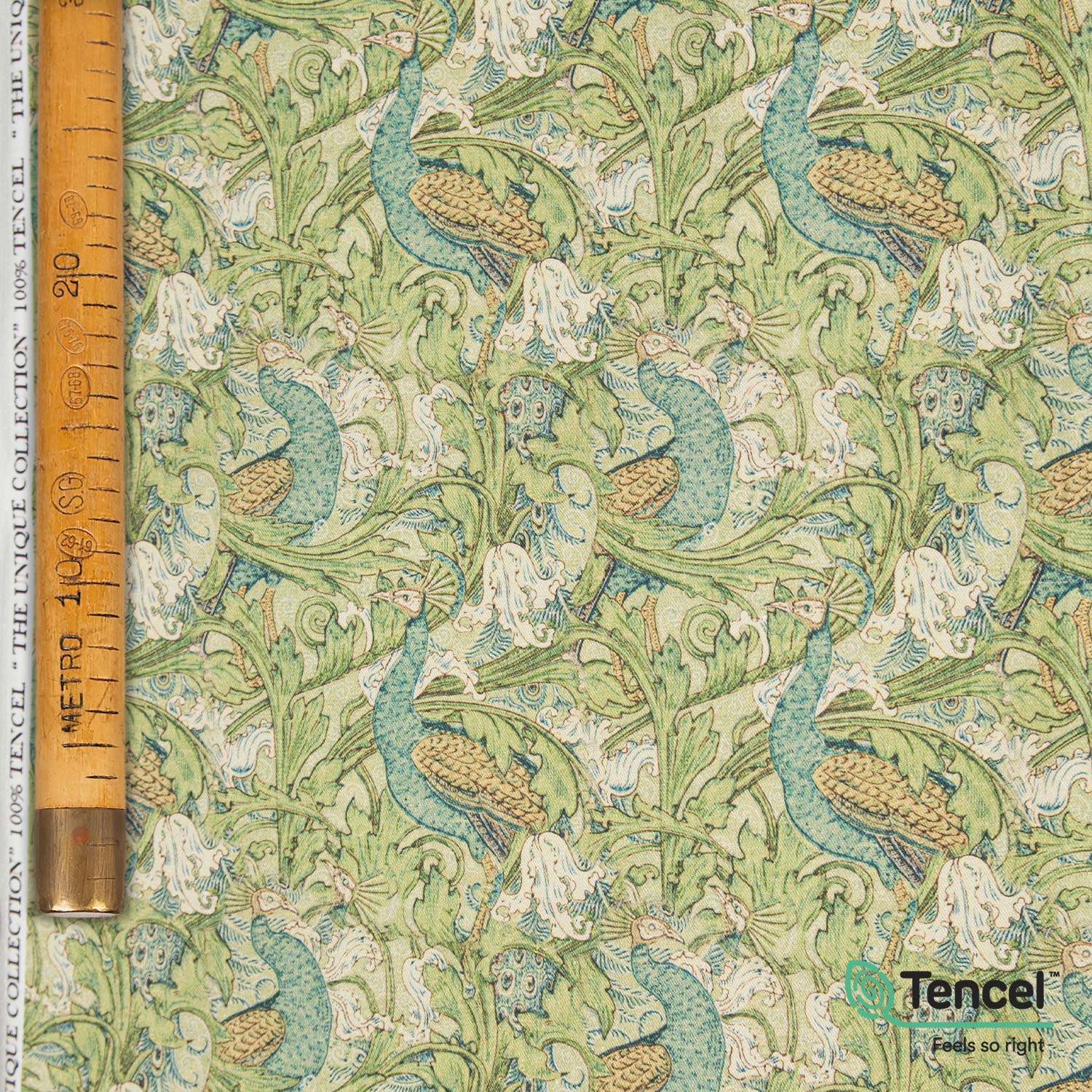 Tencel Lyocell "Unique Collection" - Peacock Forest
