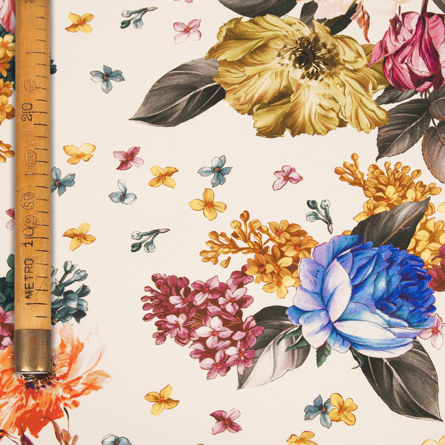 Floral Stretch Viscose - Pansè