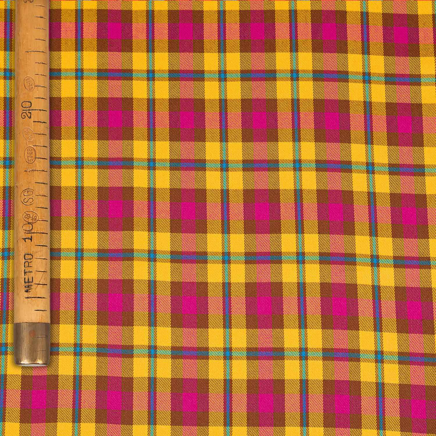 Viscose, Lasticized Tartan - Punk Royal Psychedelic