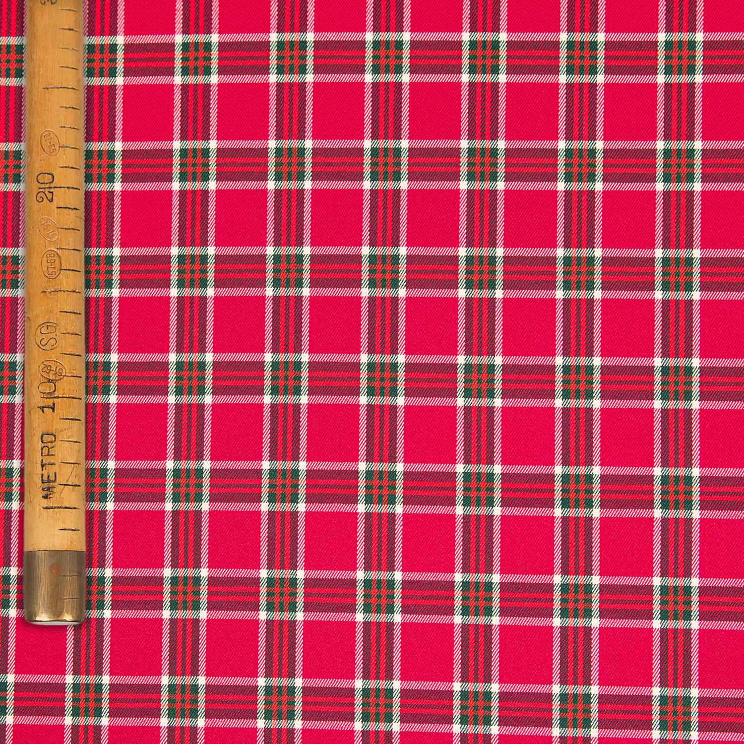 Viscose, lasticized Tartan - Punk Royal Save the Queen