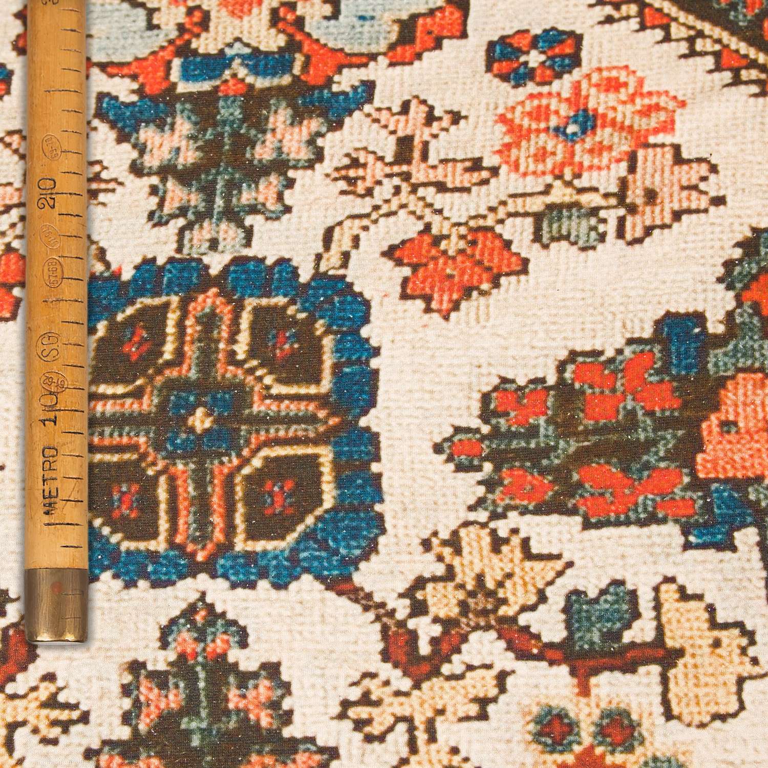 Jersey Bourette panel - Sumak