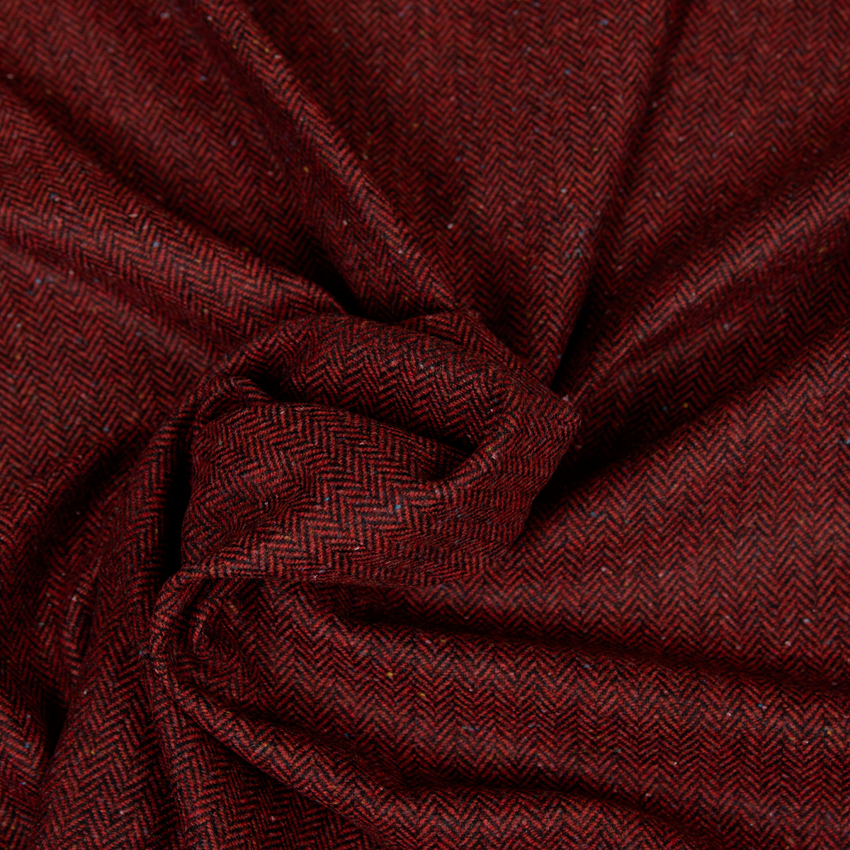 Tessuto lana deadstock a resca Knickerbocker bordeaux