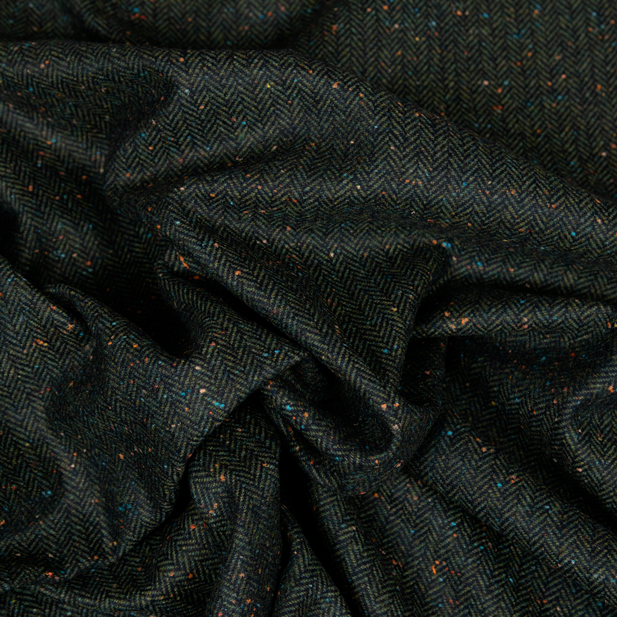 Dettaglio tessuto di lana Knickerbocker verde bottiglia