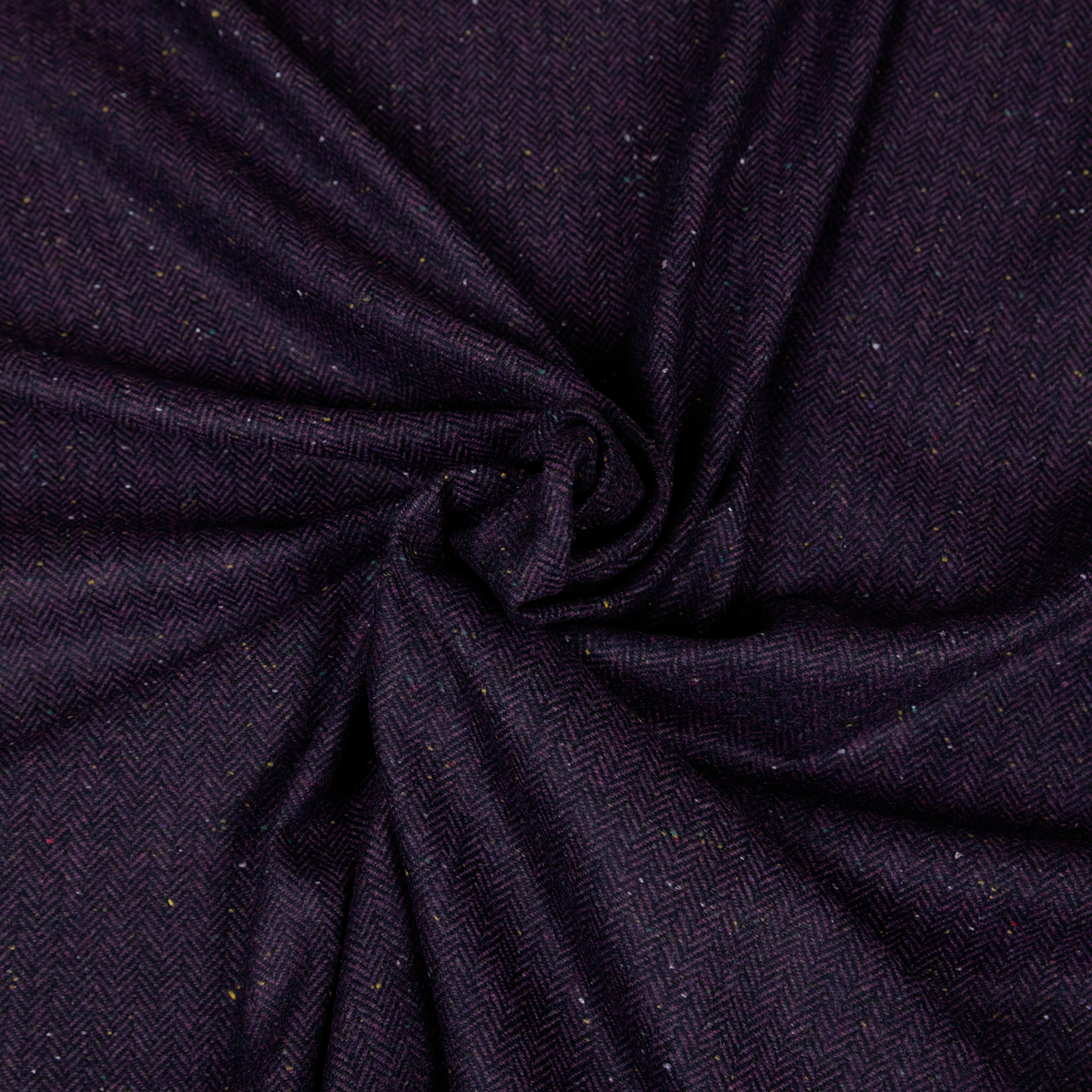 Tessuto lana deadstock a resca Knickerbocker viola