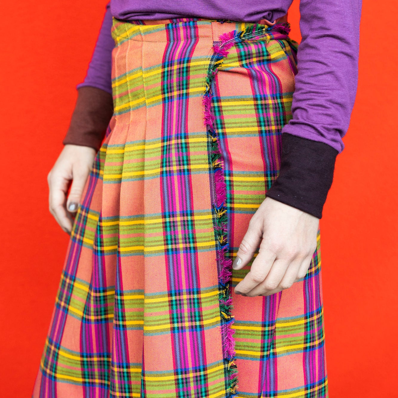 Viscosa Elasticizzata Tartan - Punk Royal Shock
