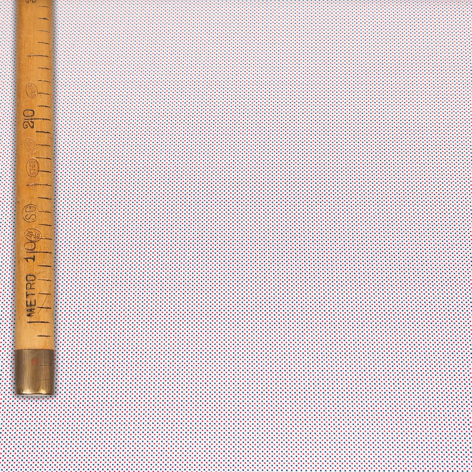 MicroPrint Cotton - Lilliput Red &amp; Blue / White Squares