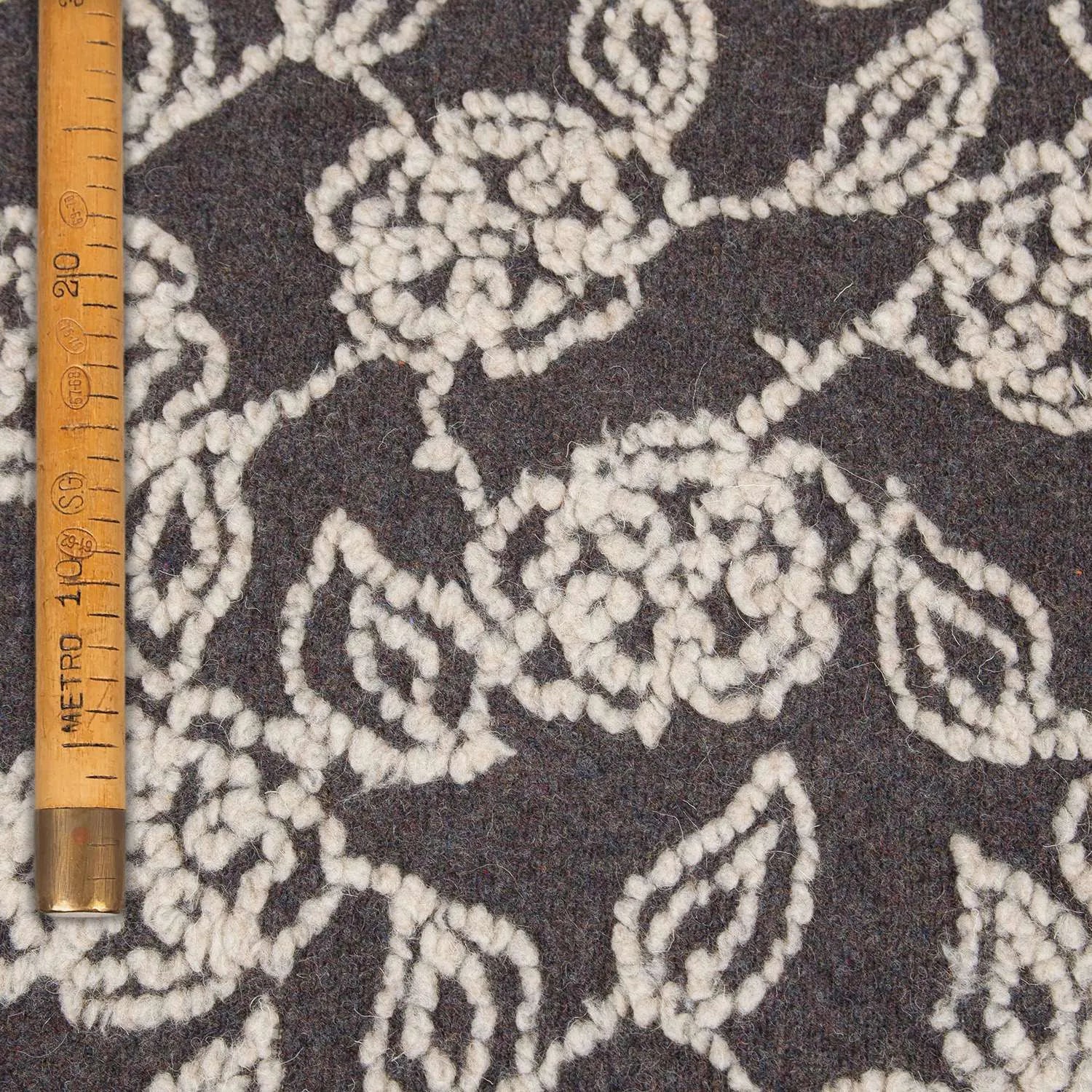 Floral Jacquard Boiled Wool - Wool Chic