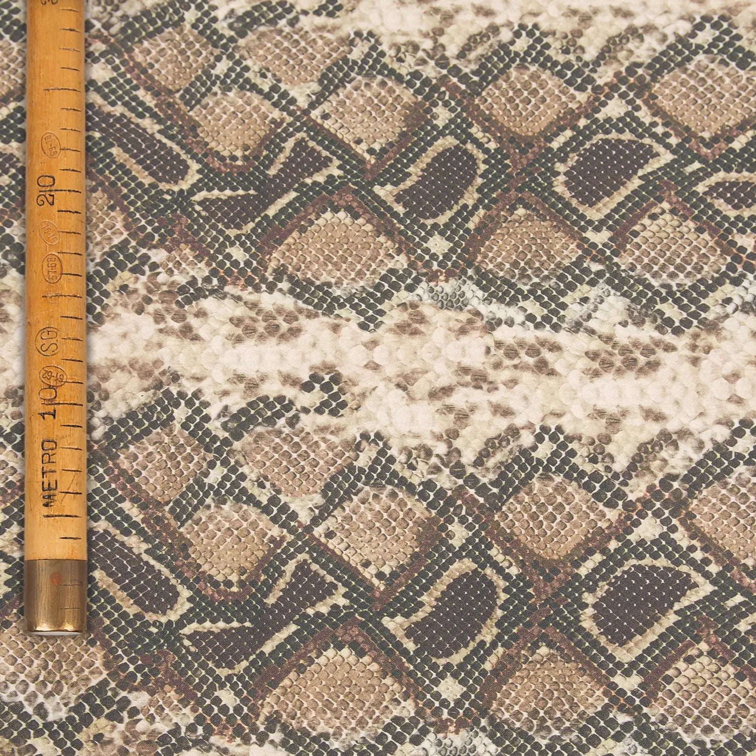 Printed Cotton Satin - Snake