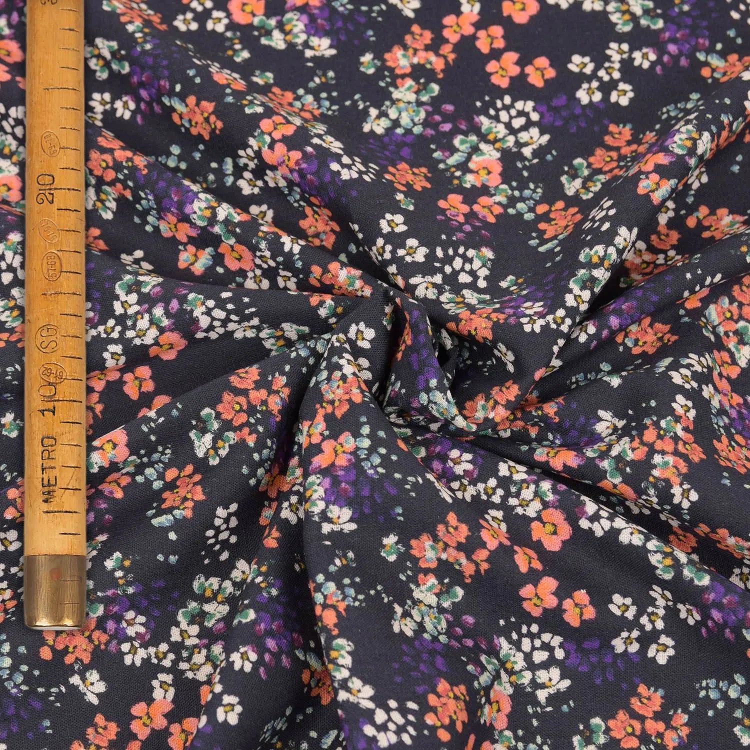Floral Print Linen Blend - Eva