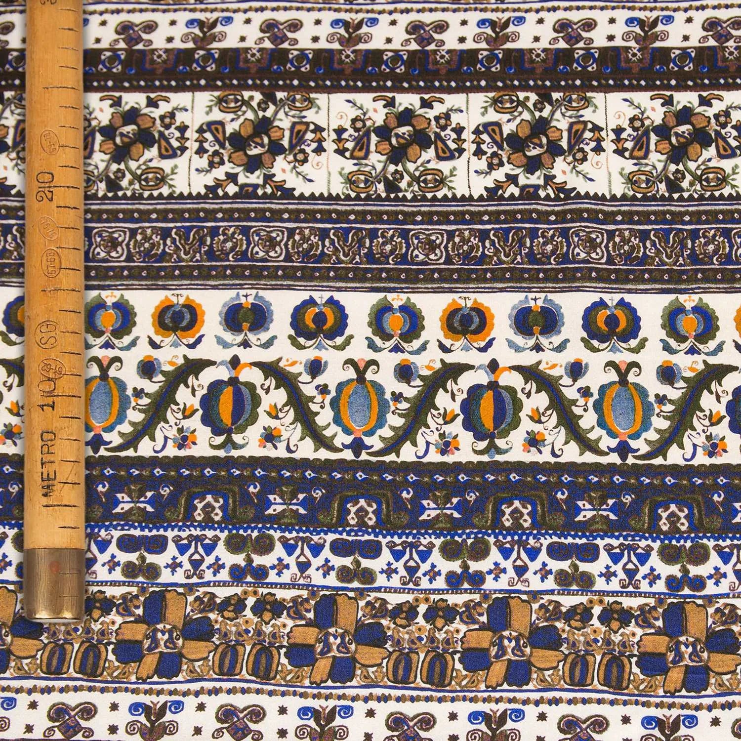 Paisley Printed Silk Satin - Jaipur