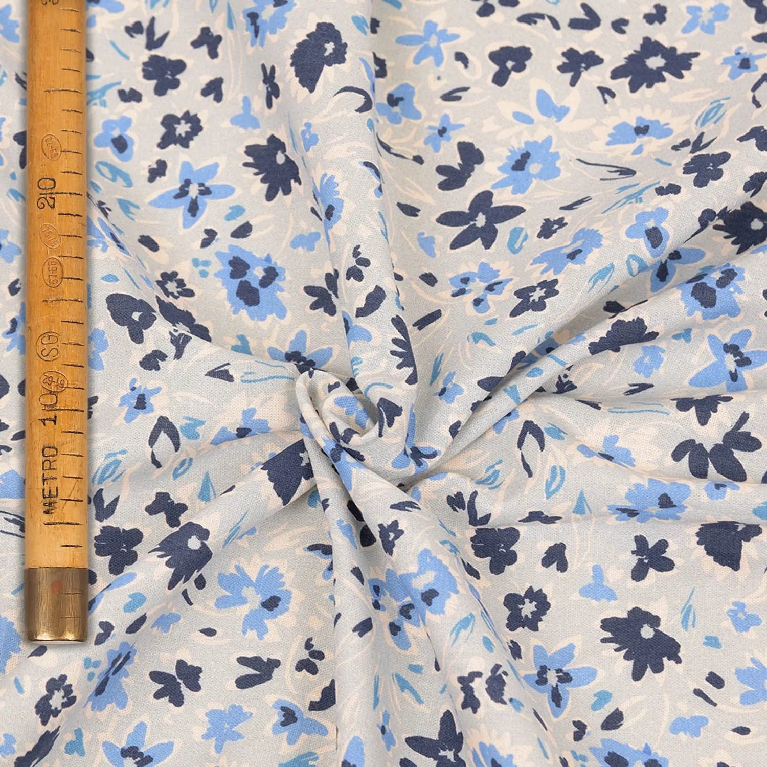 Floral Print Linen Blend - Geneva