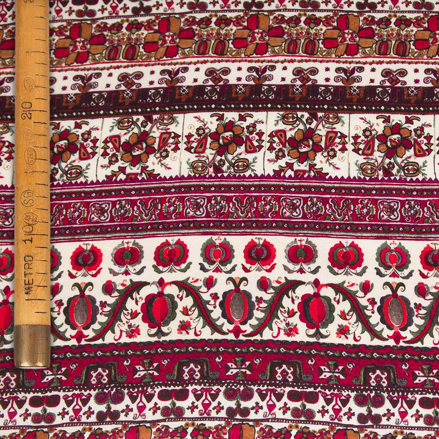 Paisley Printed Silk Satin - Jaipur