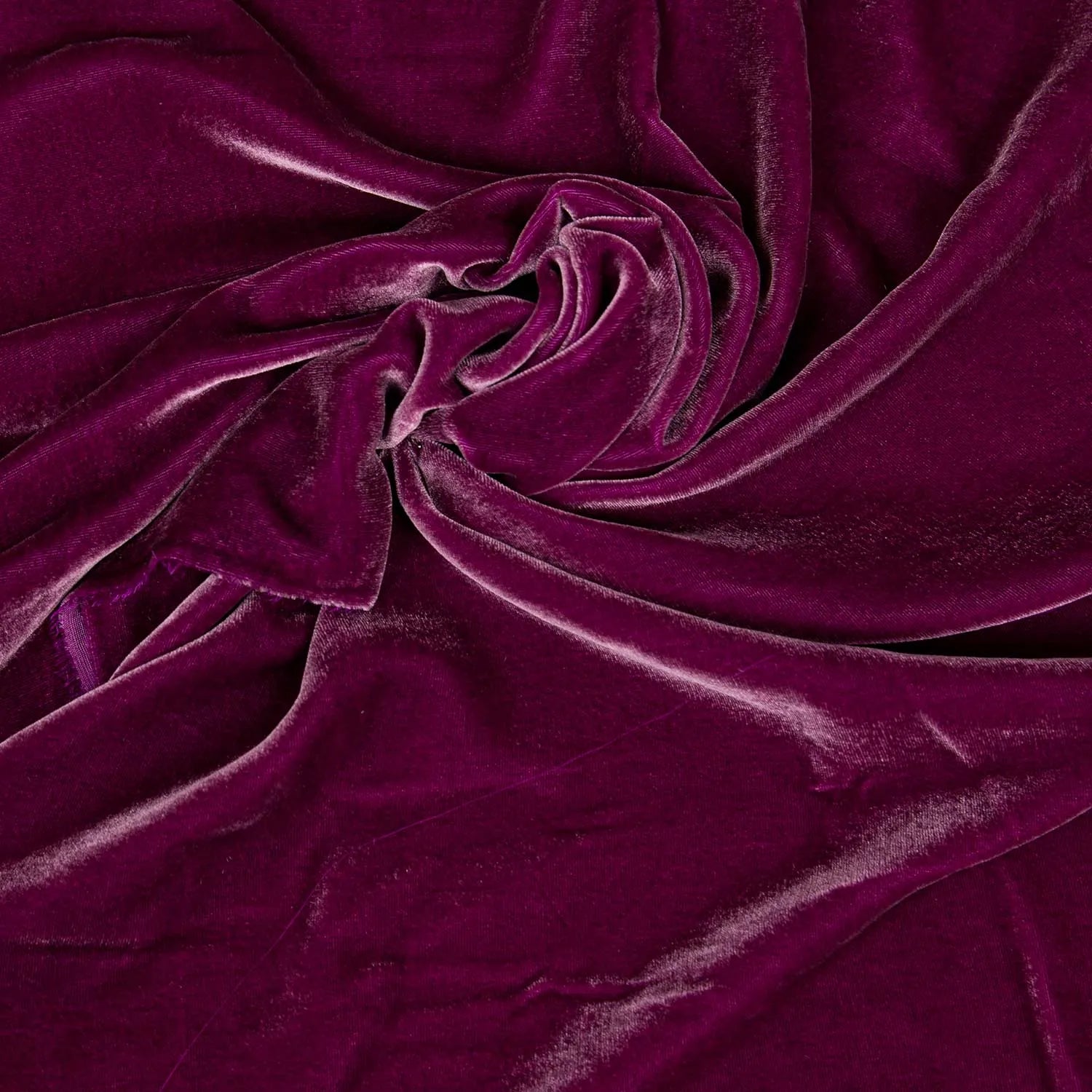 Velluto liscio panné misto seta e viscosa, un tessuto morbido, cadente e luminoso per realizzare capi d'abbigliamento eleganti. Una stoffa cangiante sui toni del colore bouganville