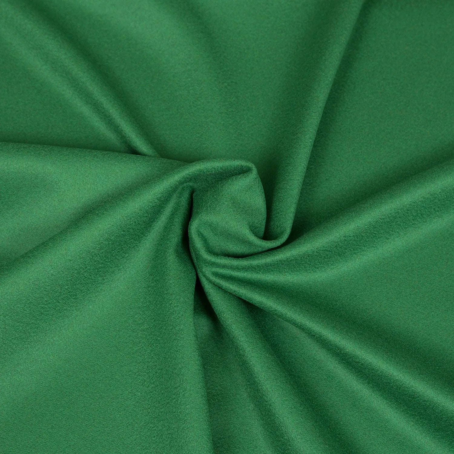 Tessuto drap misto Lana 80% e Cashmere 20%, morbido e vellutato, ideale per cappotti, giacche, mantelle e capi autunno/inverno, colore verde brillante